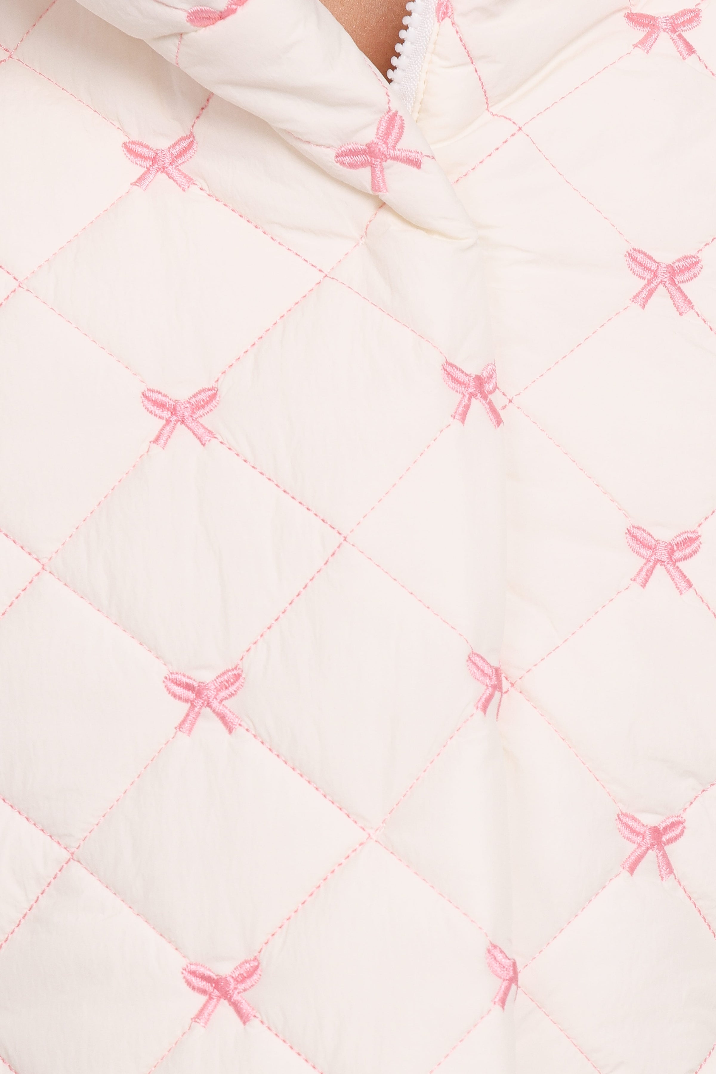 Petal and Pup USA OUTERWEAR Adi Quilted Jacket - Pink Bow