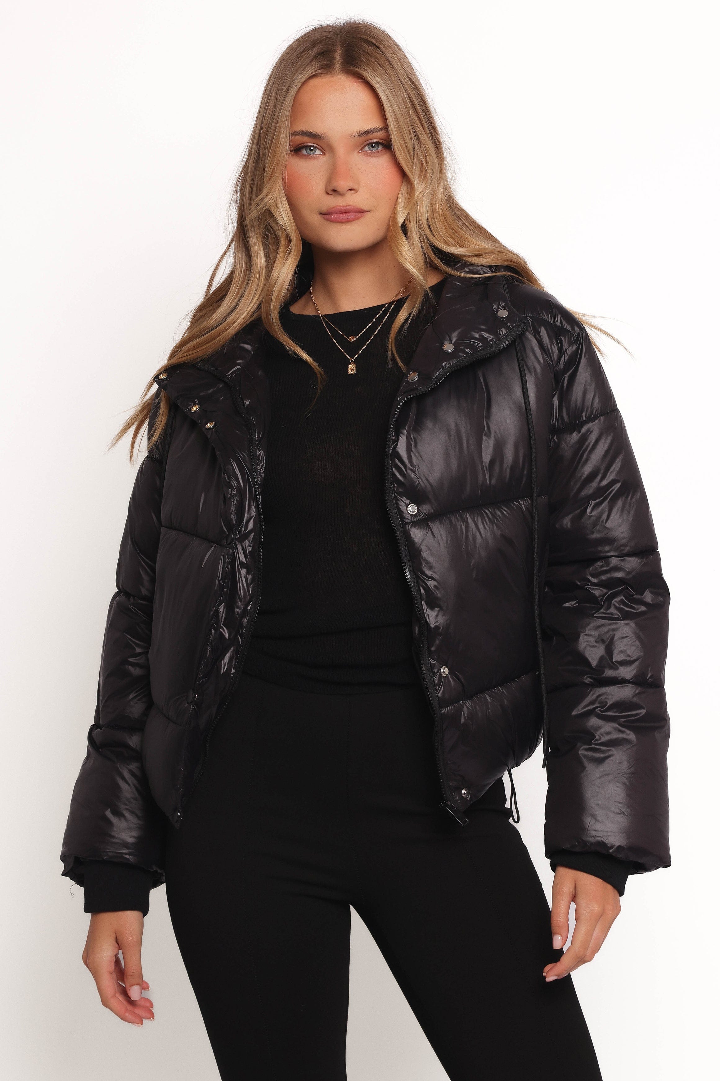 Petal and Pup USA OUTERWEAR Archie Puffer Jacket - Black