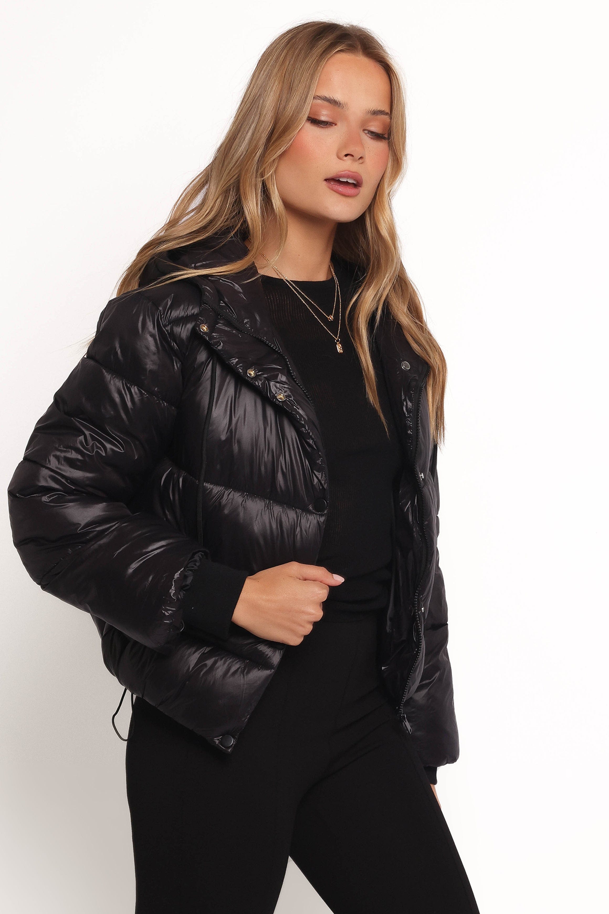 Petal and Pup USA OUTERWEAR Archie Puffer Jacket - Black