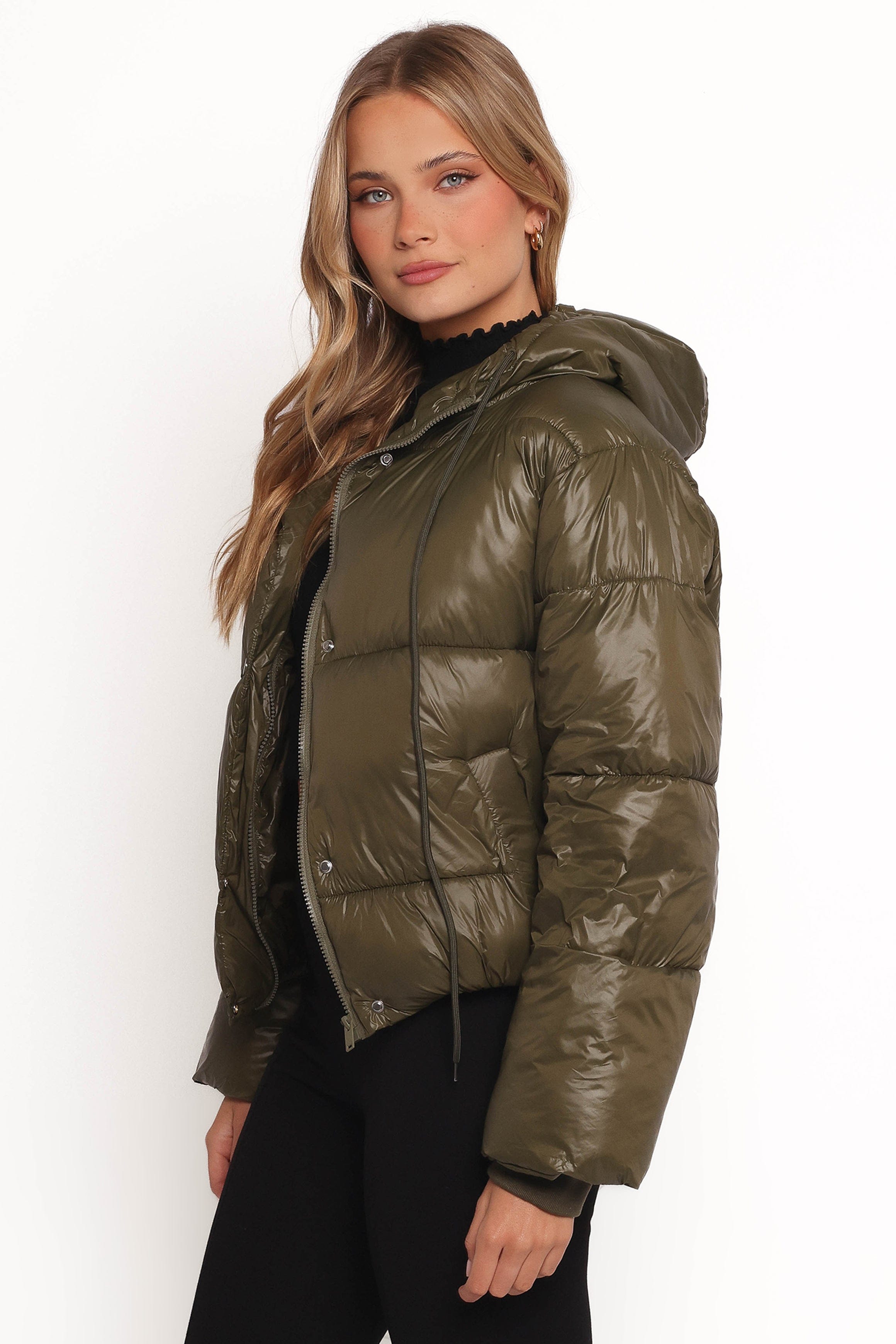 Petal and Pup USA OUTERWEAR Archie Puffer Jacket - Olive