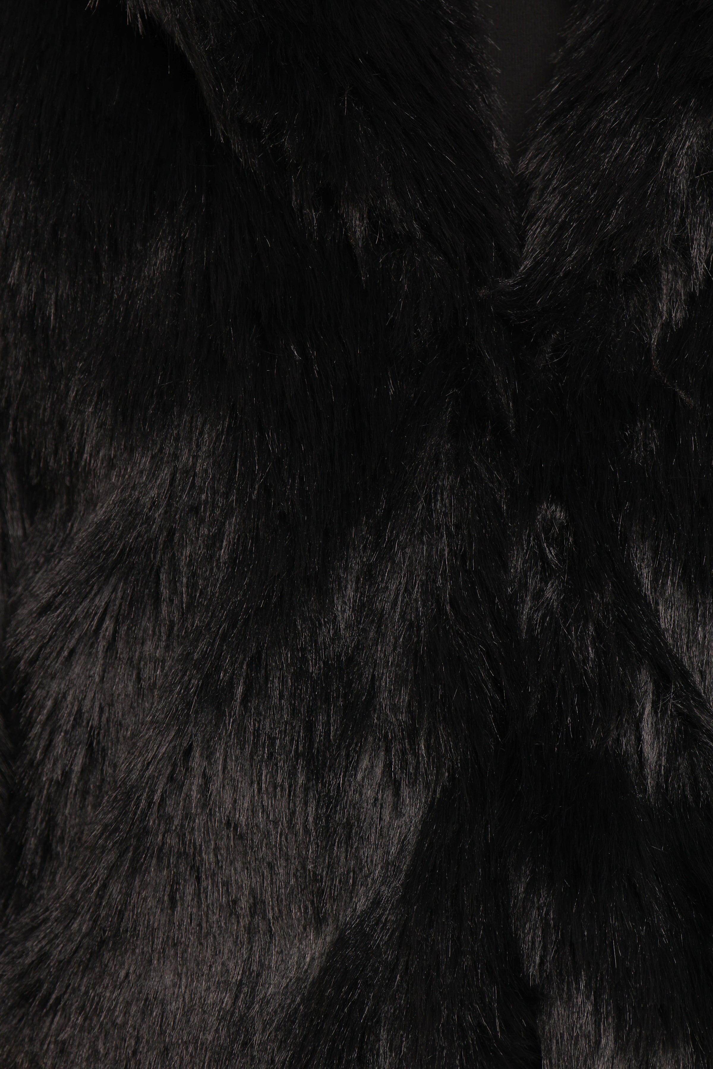 Petal and Pup USA OUTERWEAR Bobbi Faux Fur Jacket - Black