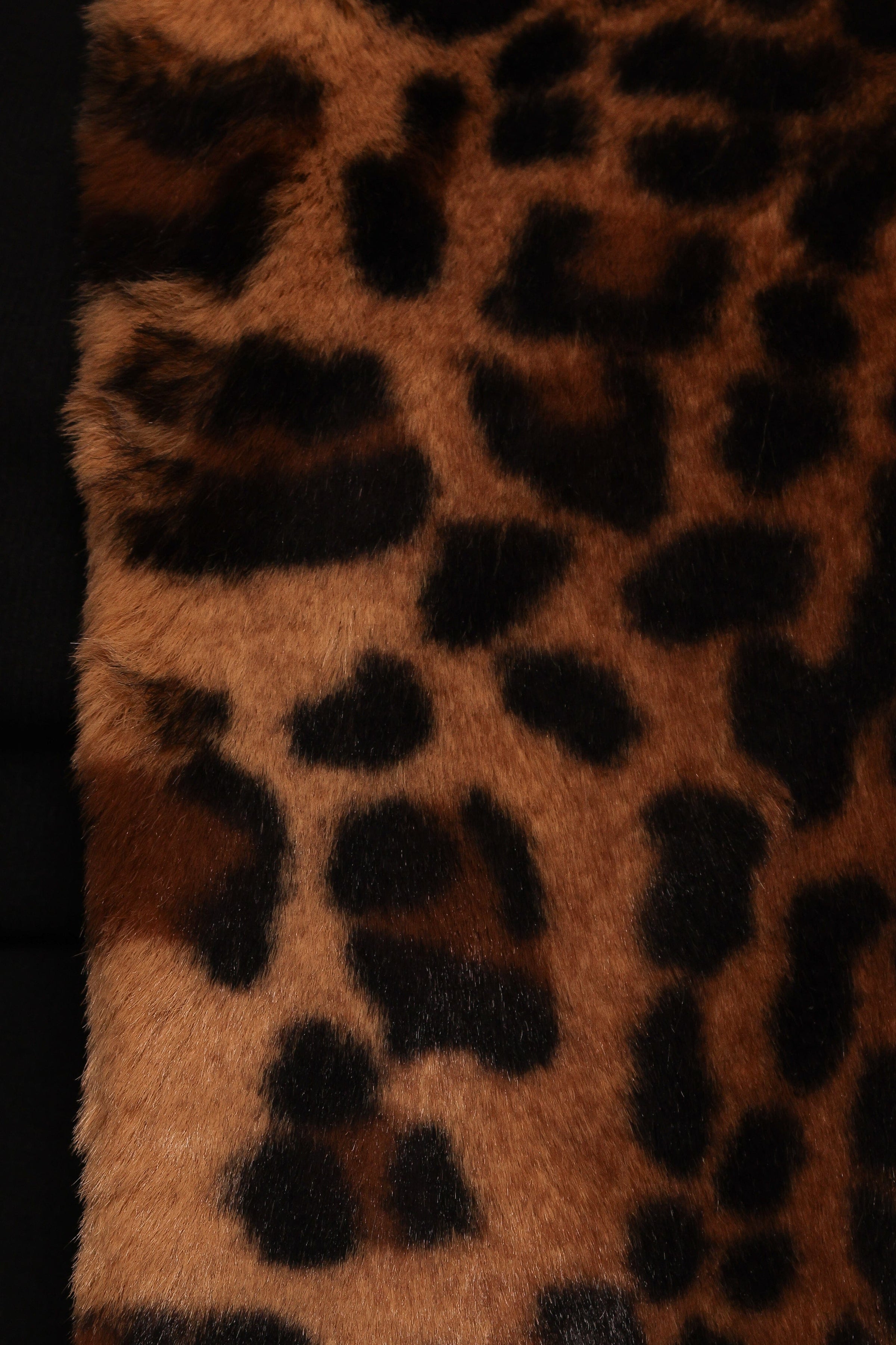 Petal and Pup USA OUTERWEAR Cassia Faux Fur Leopard Crop Jacket - Leopard