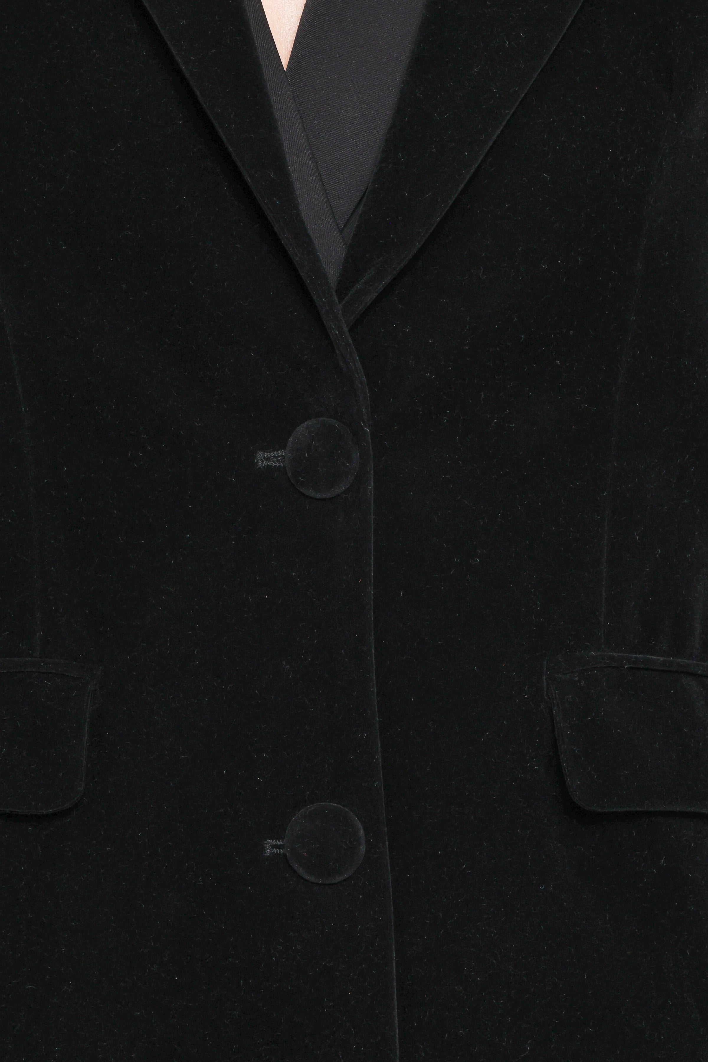 Petal and Pup USA OUTERWEAR Clive Velvet Blazer - Black