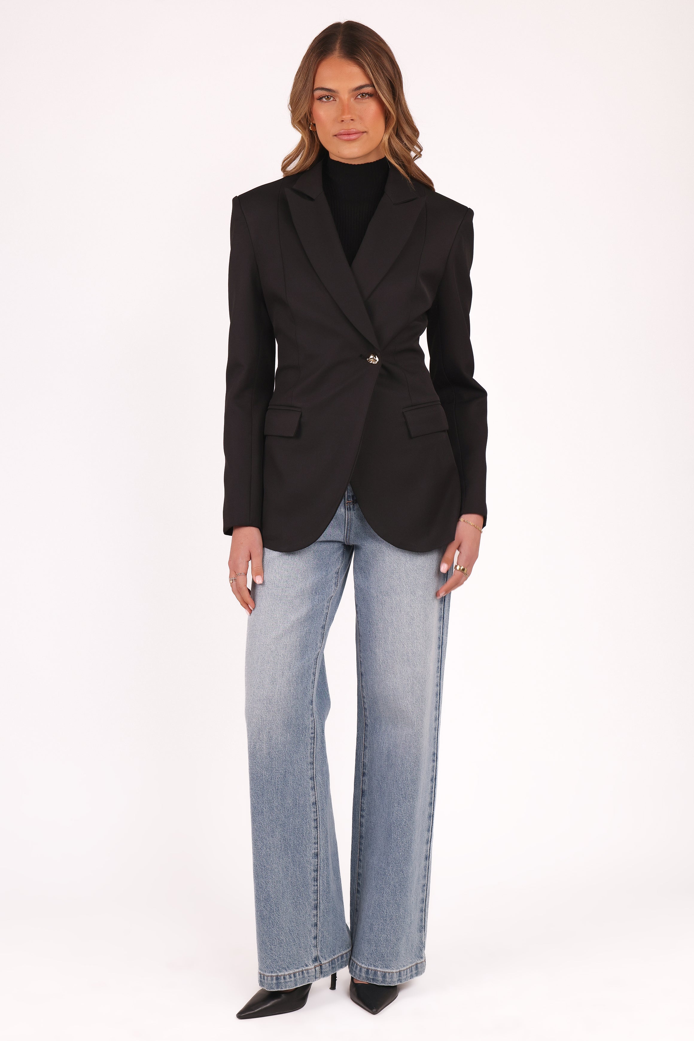 Petal and Pup USA OUTERWEAR Danity Blazer - Black