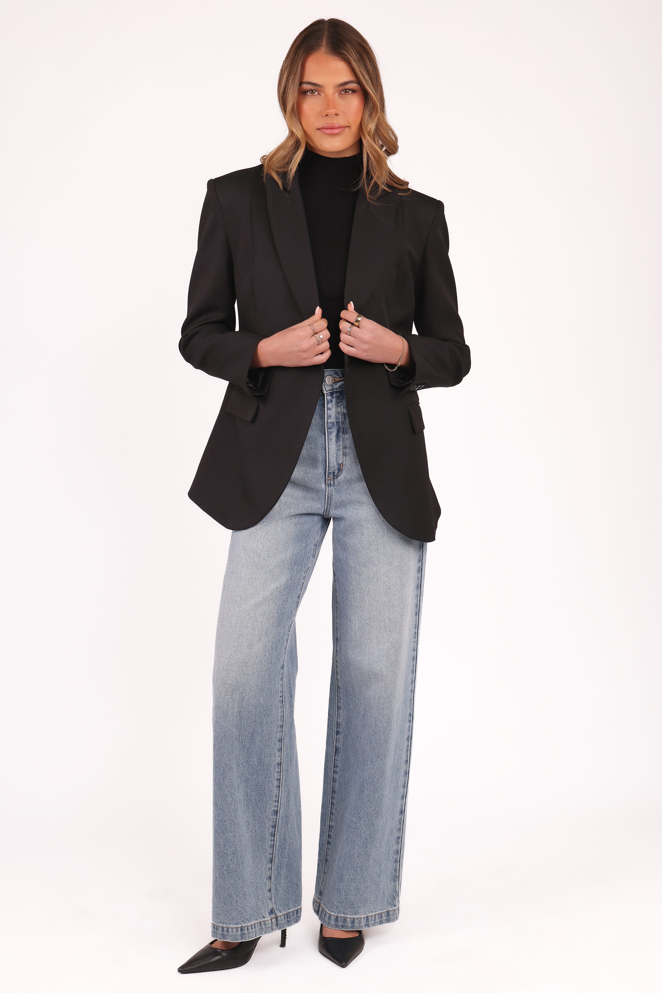 Petal and Pup USA OUTERWEAR Danity Blazer - Black