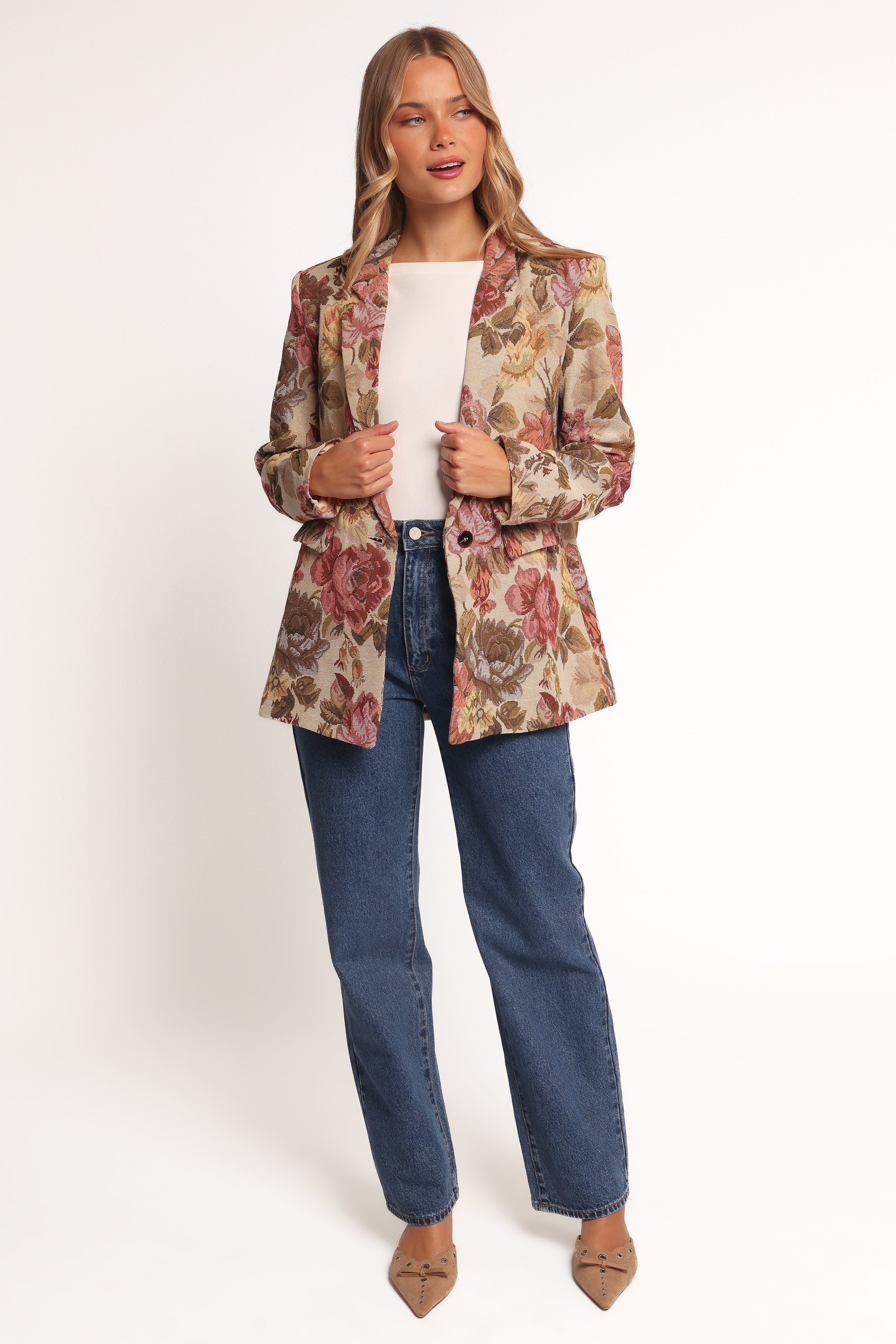 Petal and Pup USA OUTERWEAR Dawn Oversized Blazer - Floral