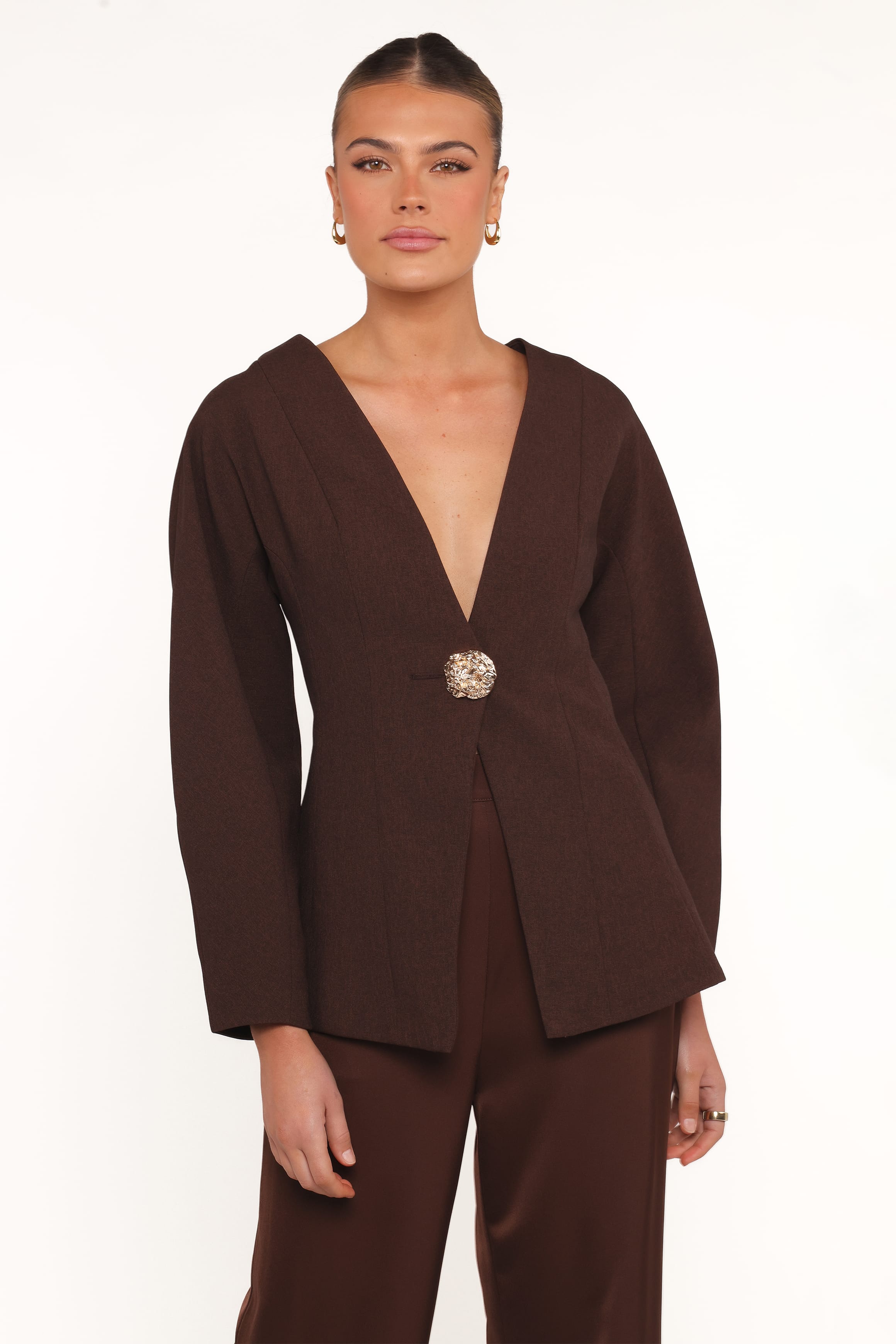 Petal and Pup USA OUTERWEAR Elke Jacket - Brown