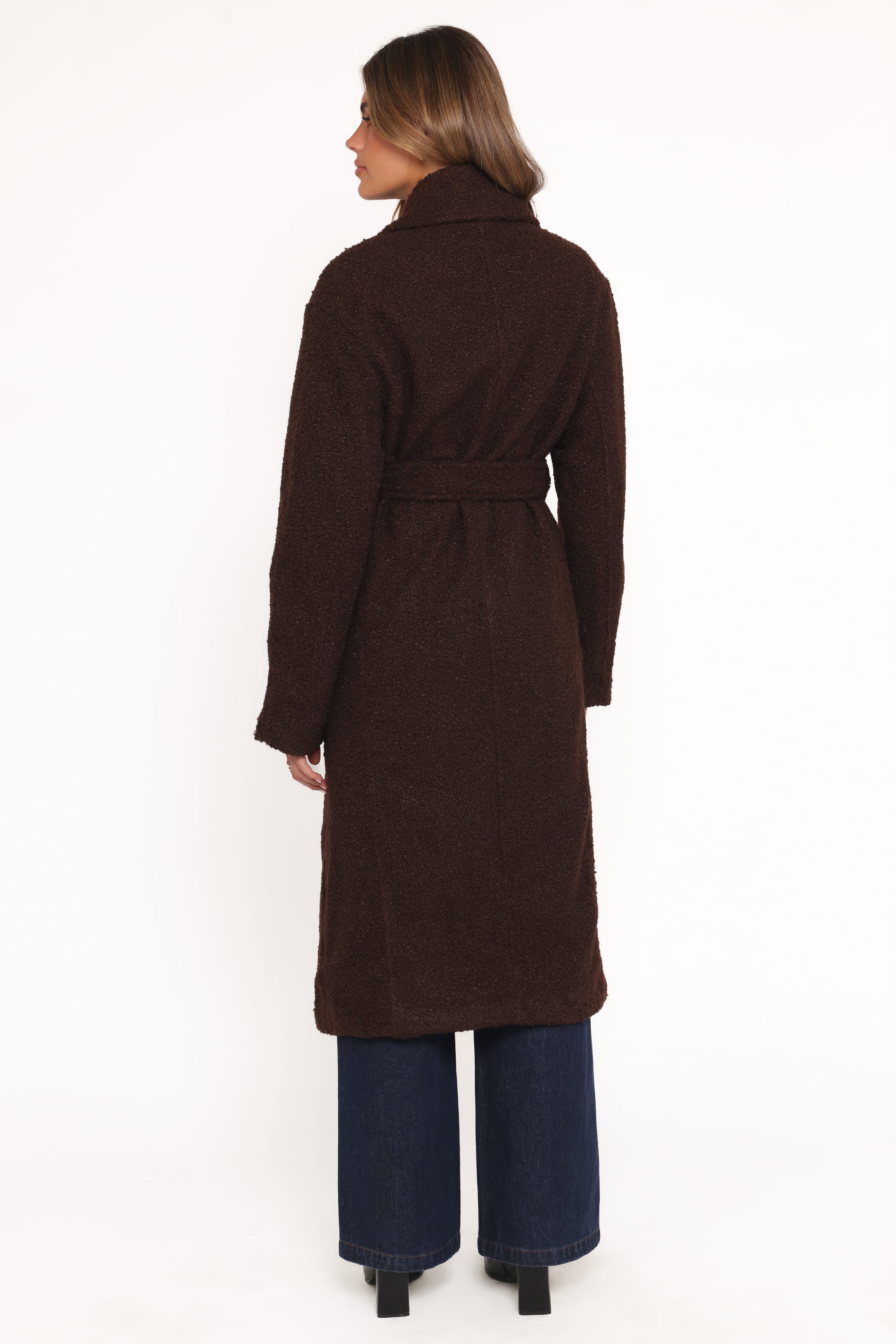 Petal and Pup USA OUTERWEAR Goodie Shearling Coat - Chocolate