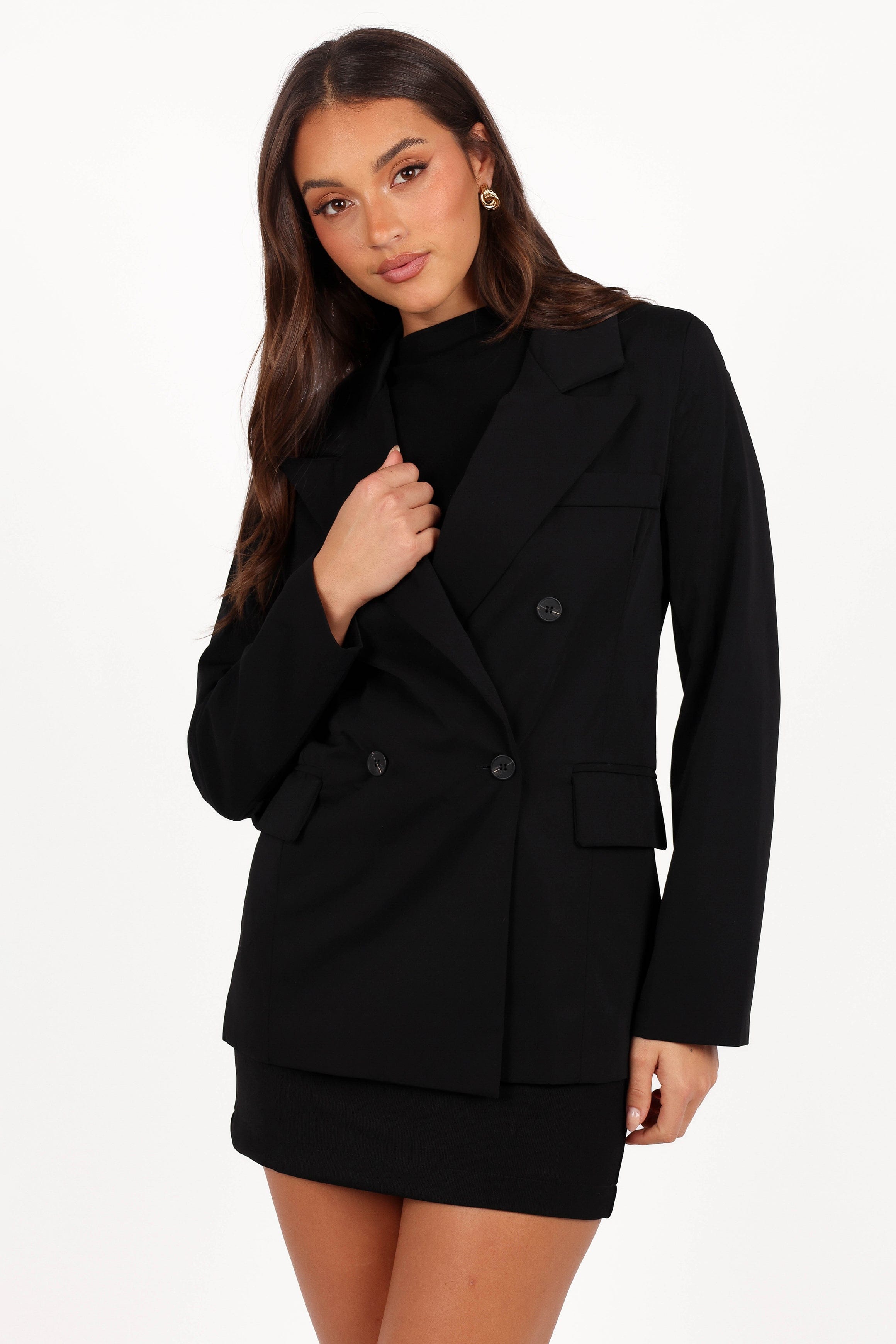 Petal and Pup USA OUTERWEAR Juliette Blazer - Black
