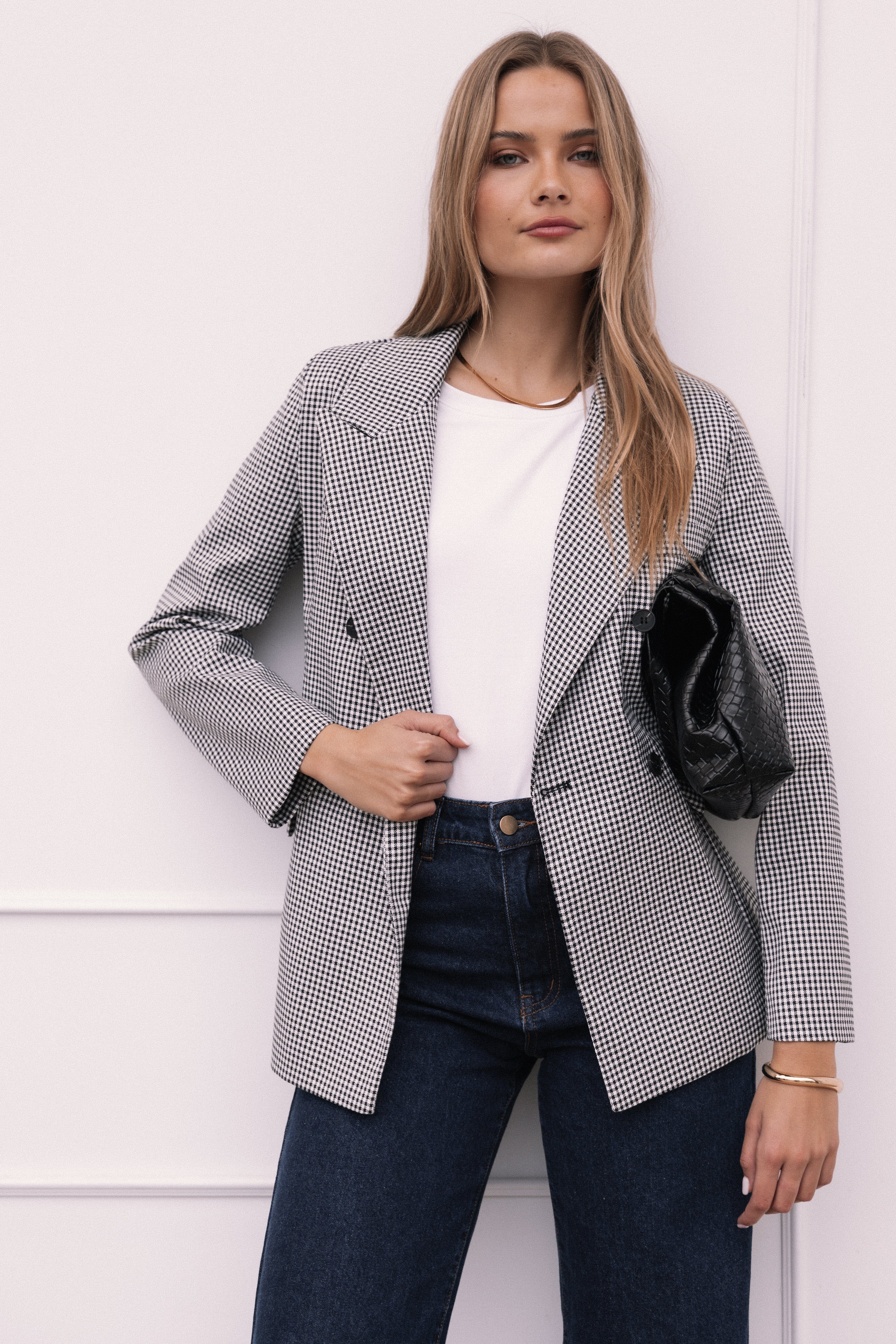 Petal and Pup USA OUTERWEAR Juliette Blazer - Black/White