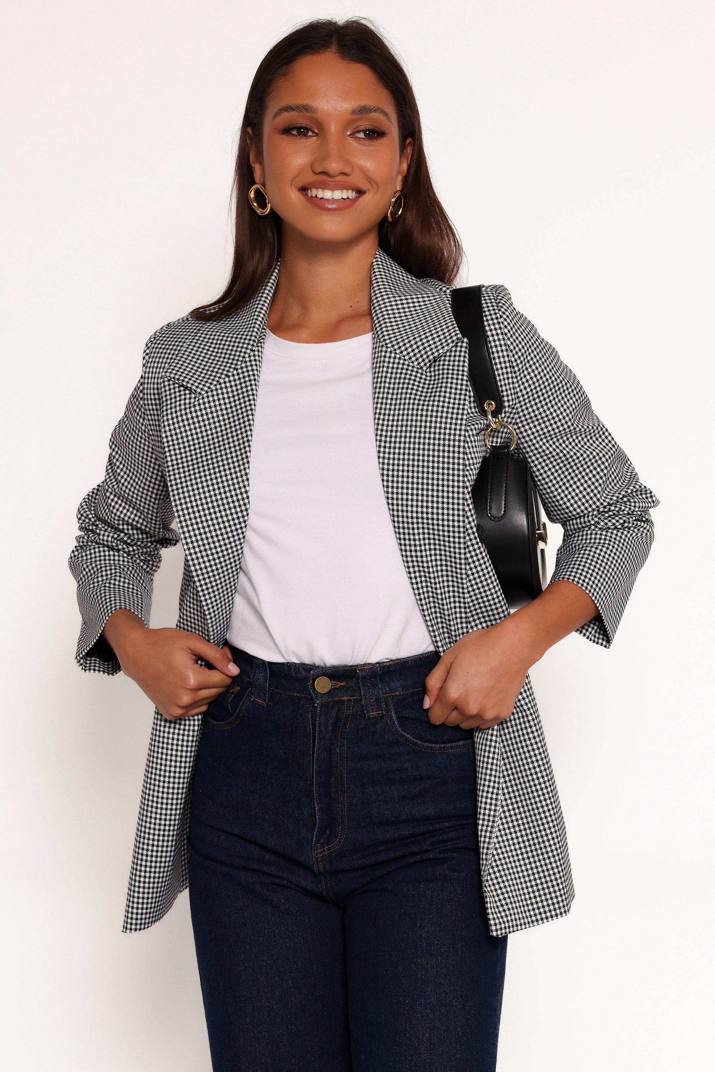 Petal and Pup USA OUTERWEAR Juliette Blazer - Black/White