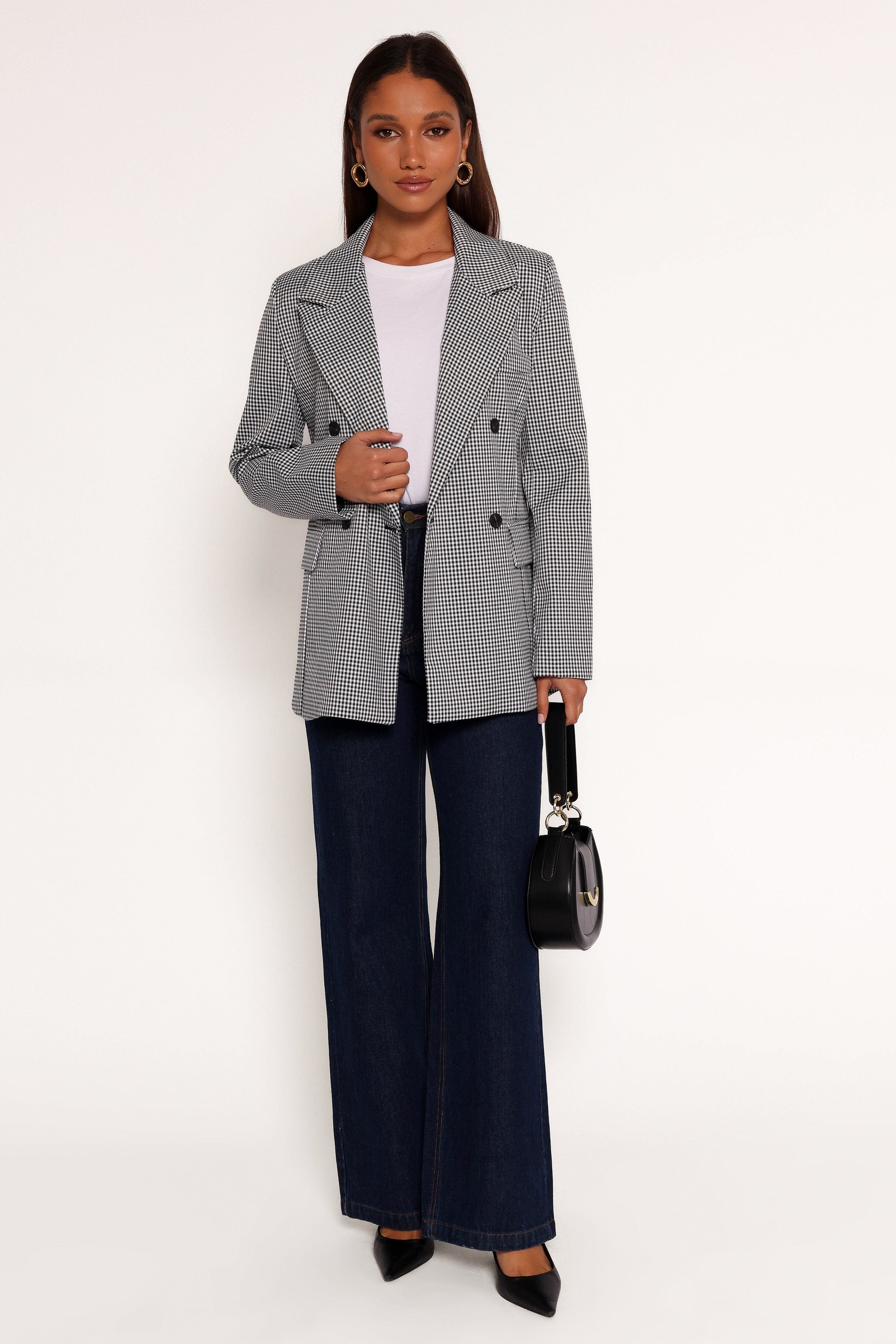 Petal and Pup USA OUTERWEAR Juliette Blazer - Black/White