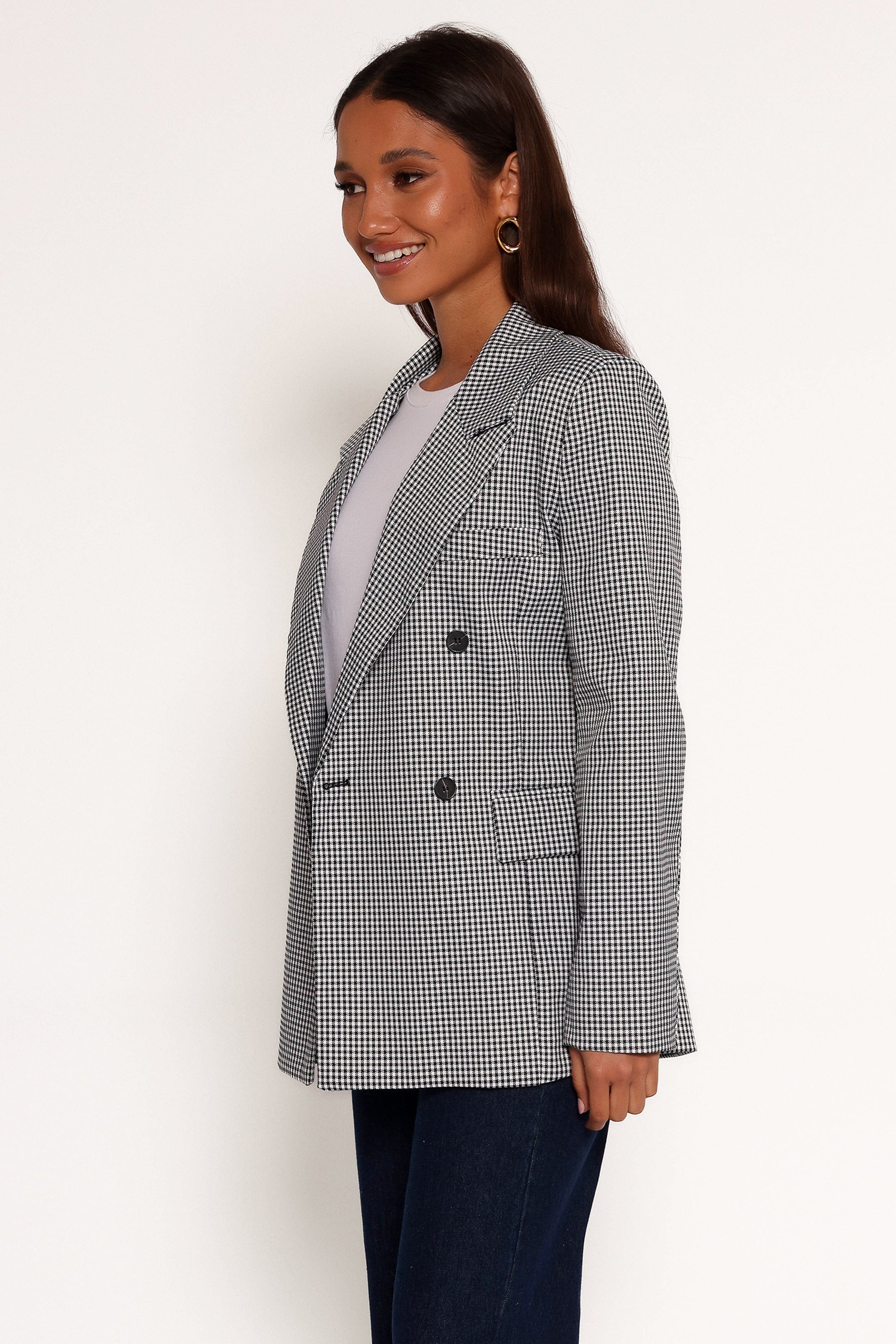 Petal and Pup USA OUTERWEAR Juliette Blazer - Black/White