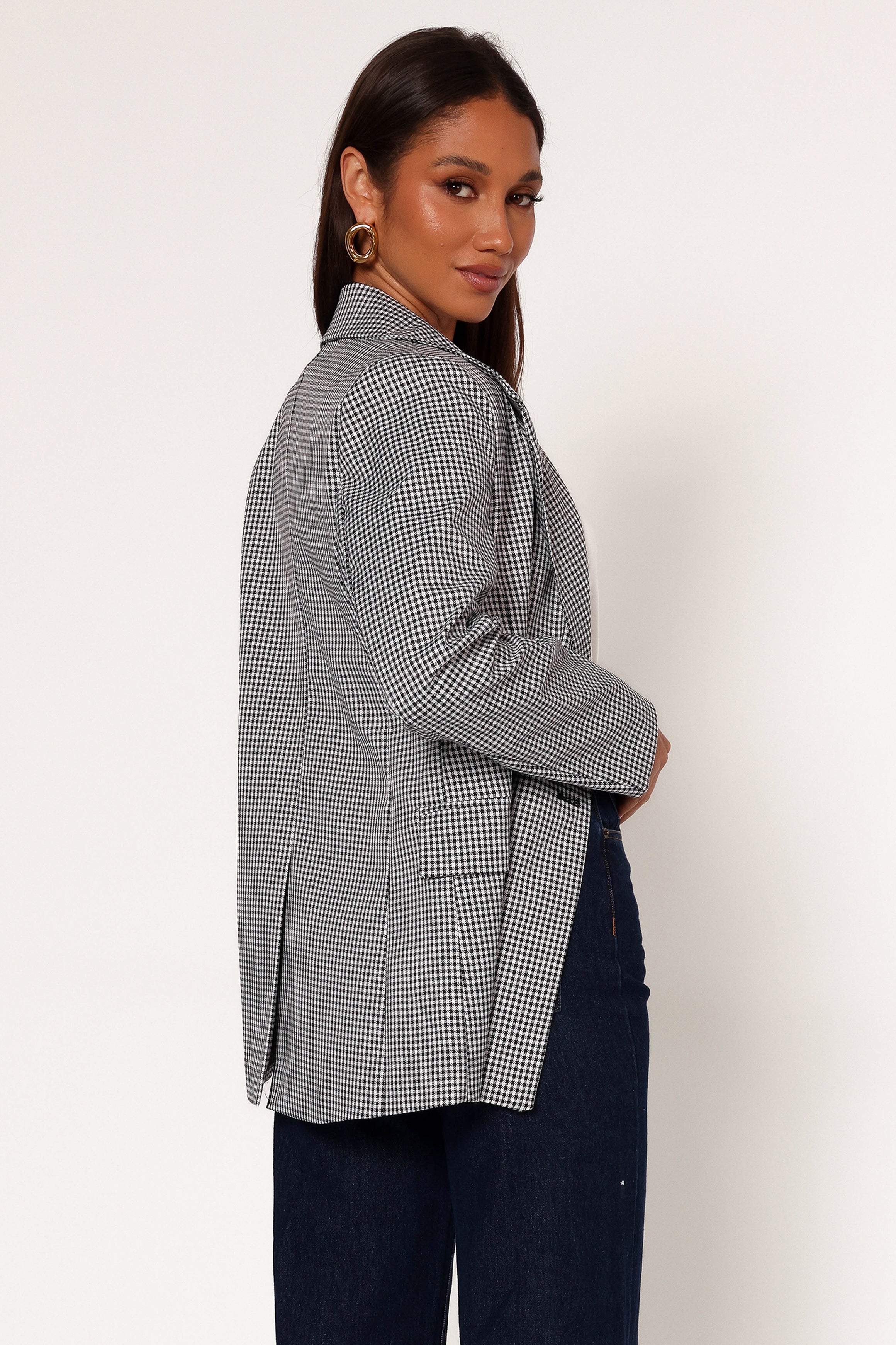 Petal and Pup USA OUTERWEAR Juliette Blazer - Black/White