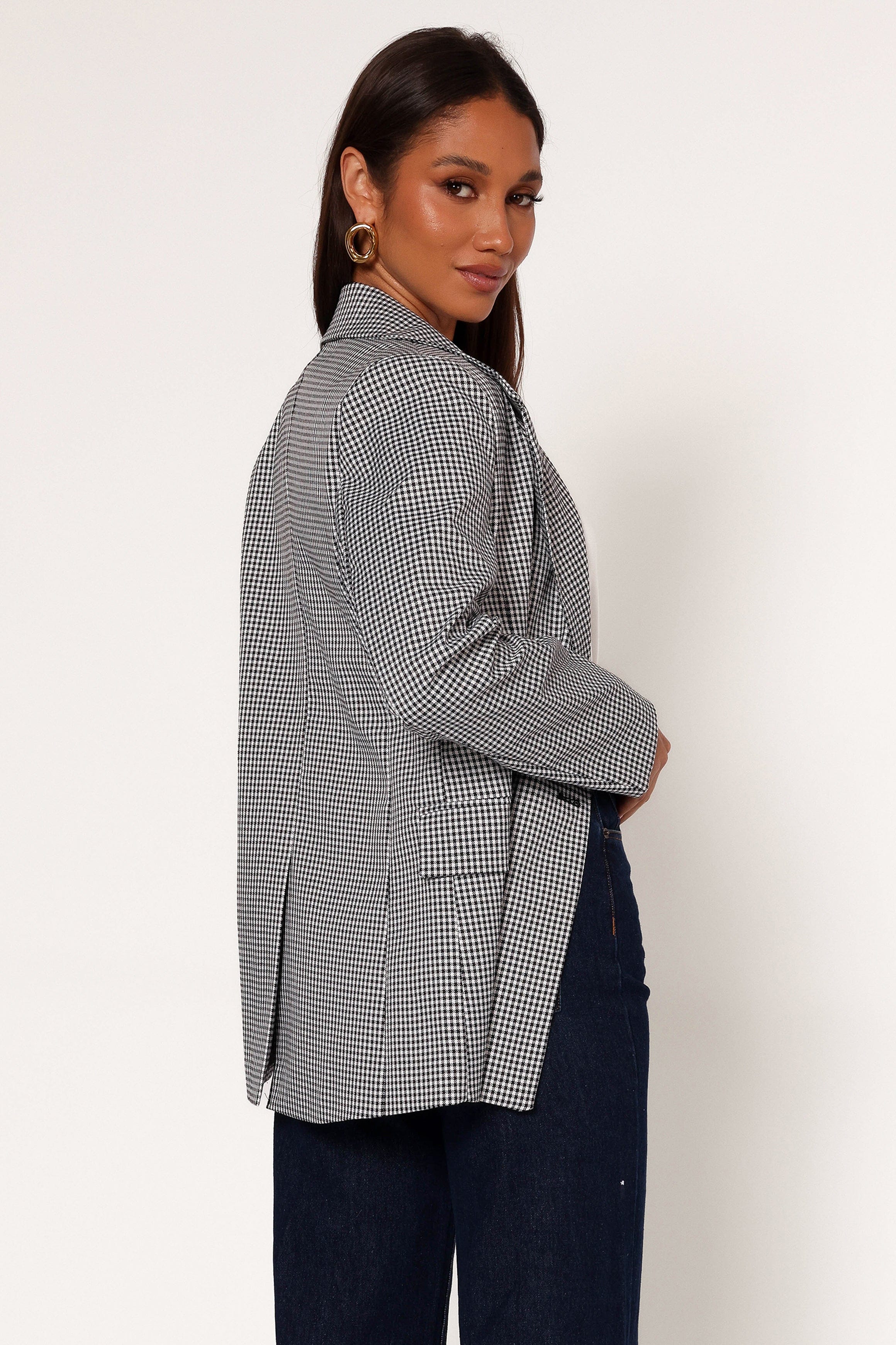 Petal and Pup USA OUTERWEAR Juliette Blazer - Black/White