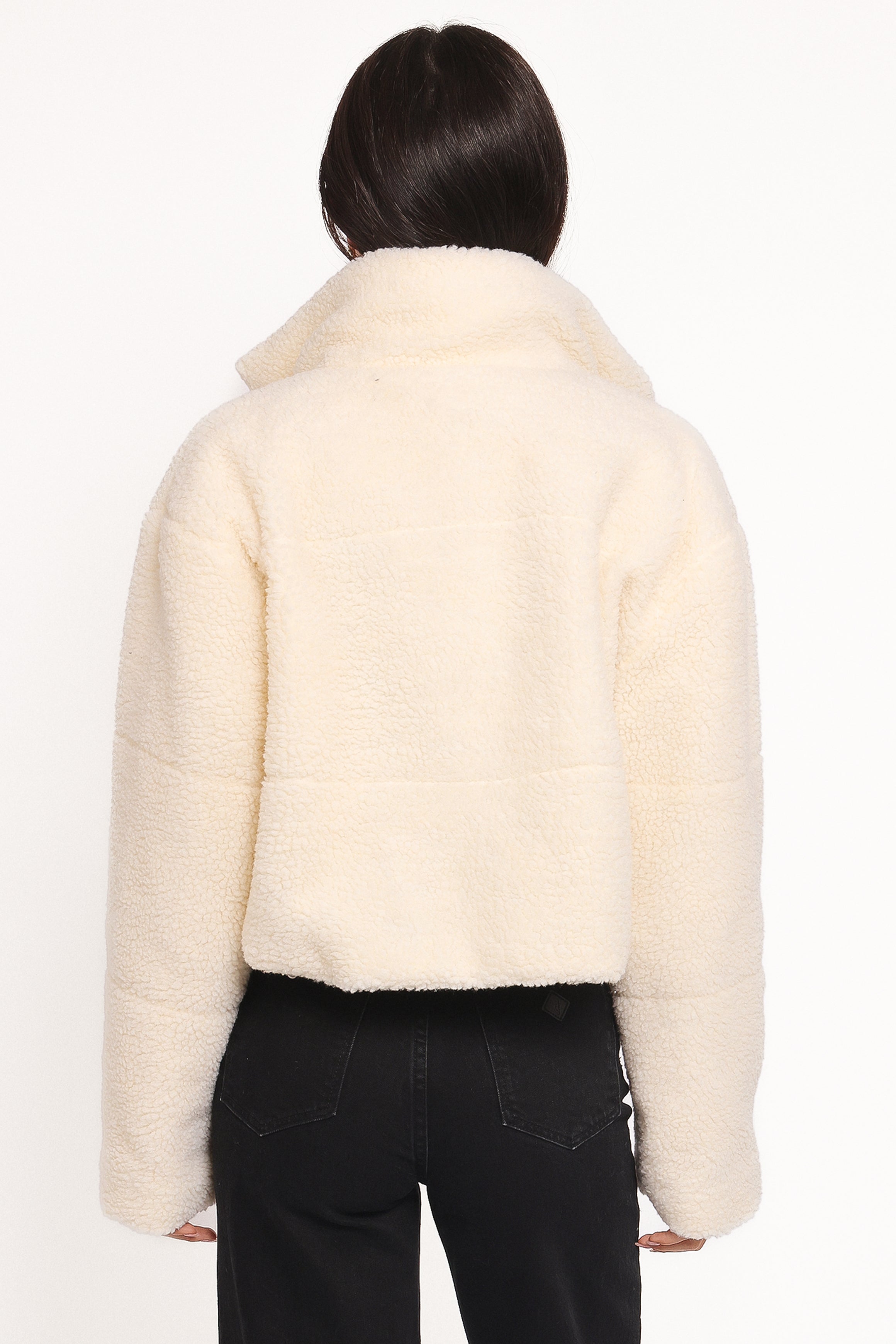 Petal and Pup USA OUTERWEAR Katerina Fleece Puffer - White