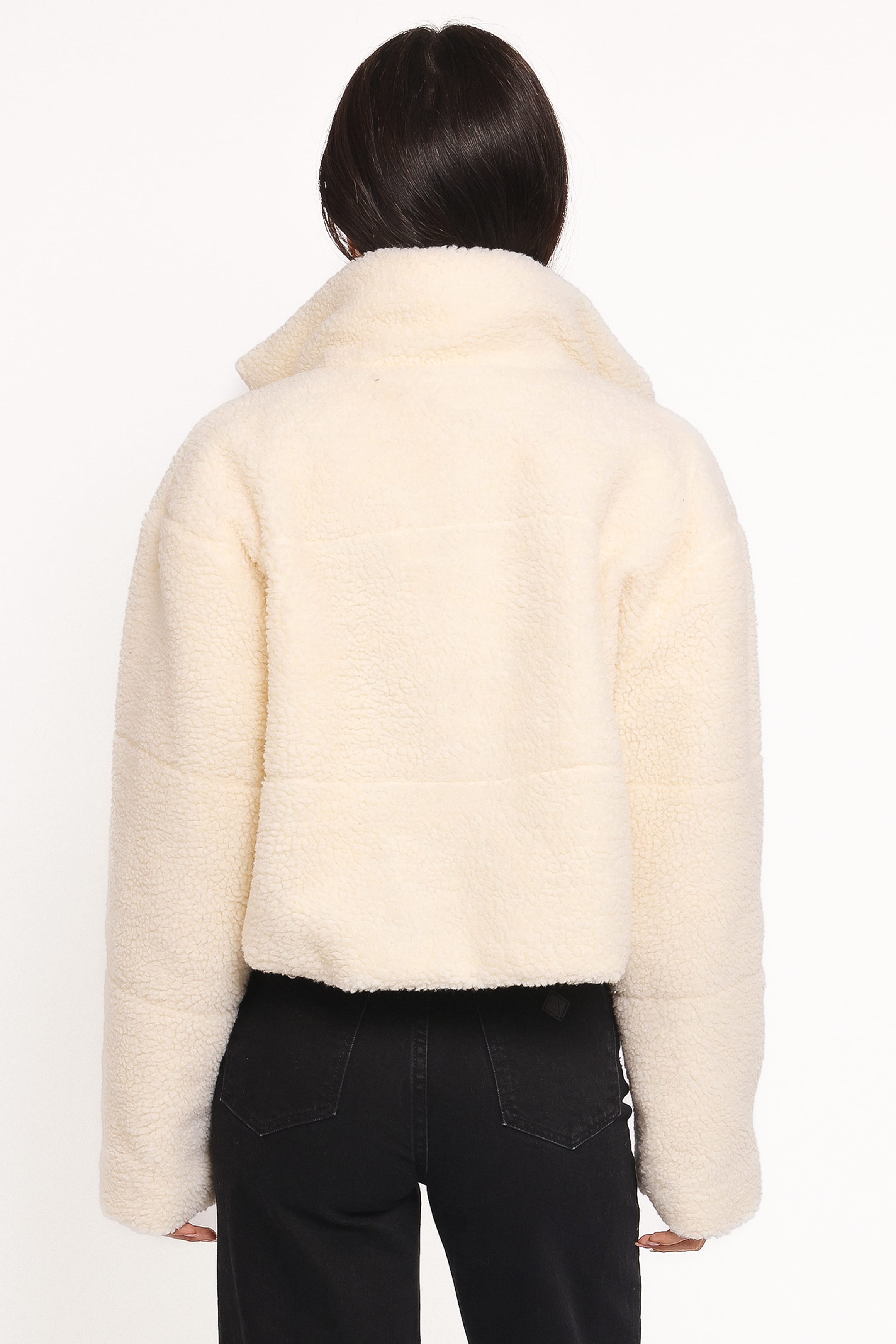 Petal and Pup USA OUTERWEAR Katerina Fleece Puffer - White