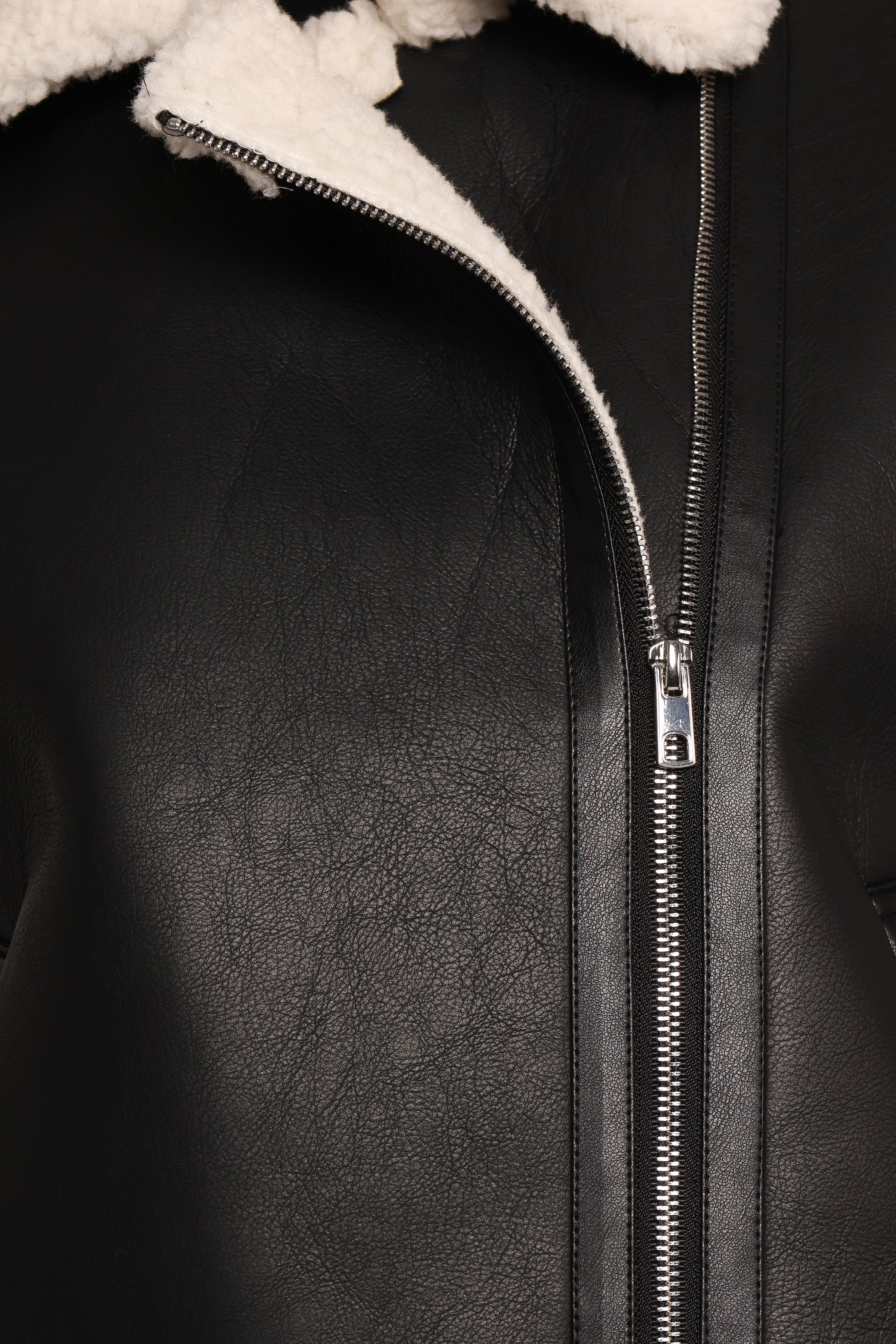 Petal and Pup USA OUTERWEAR Kayden Faux Shearling Lined Vest - Black