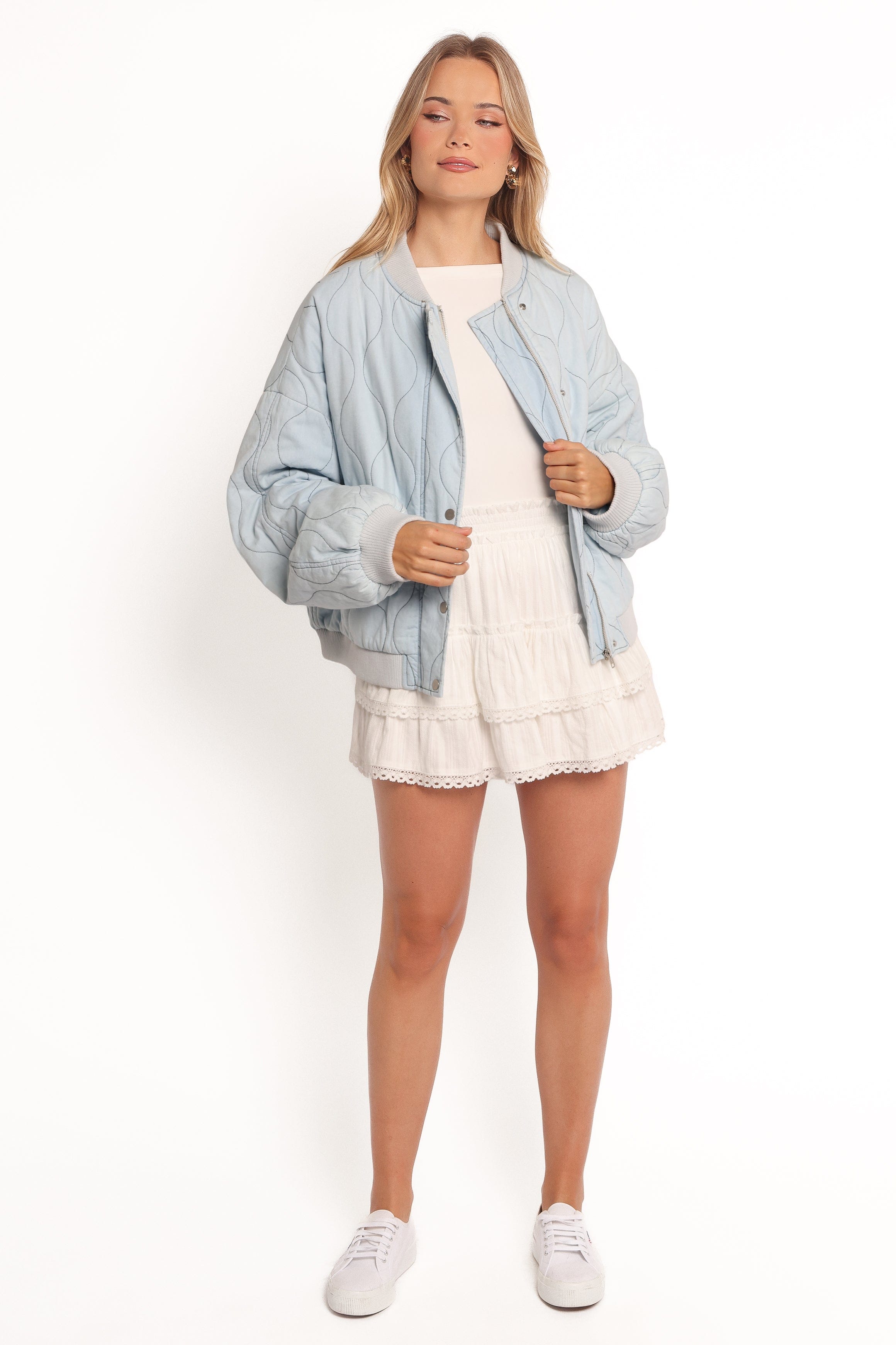 Petal and Pup USA OUTERWEAR Keah Quilted Jacket - Blue (Hold for Rack)