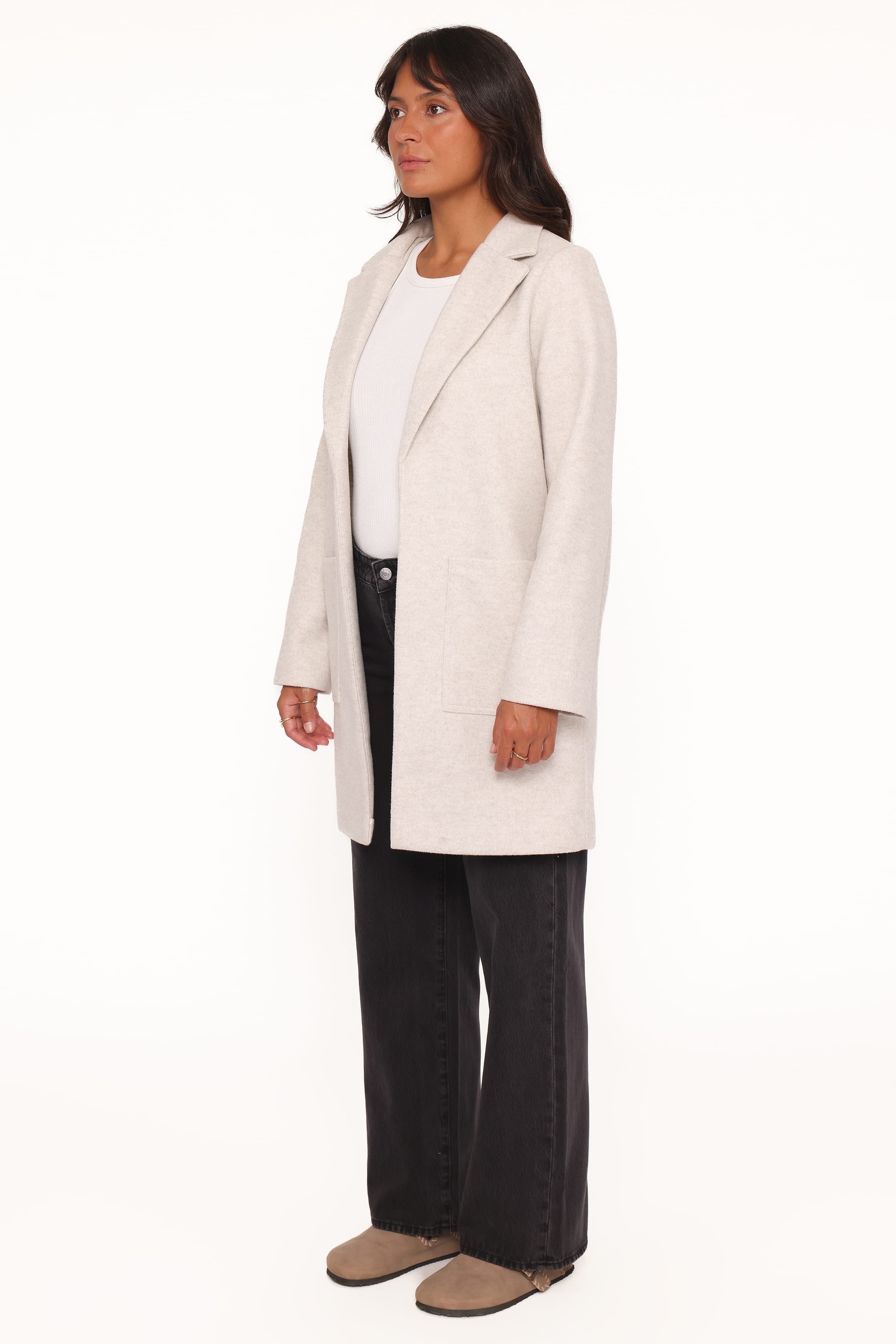 Petal and Pup USA OUTERWEAR Kirsten Coatigan - Grey