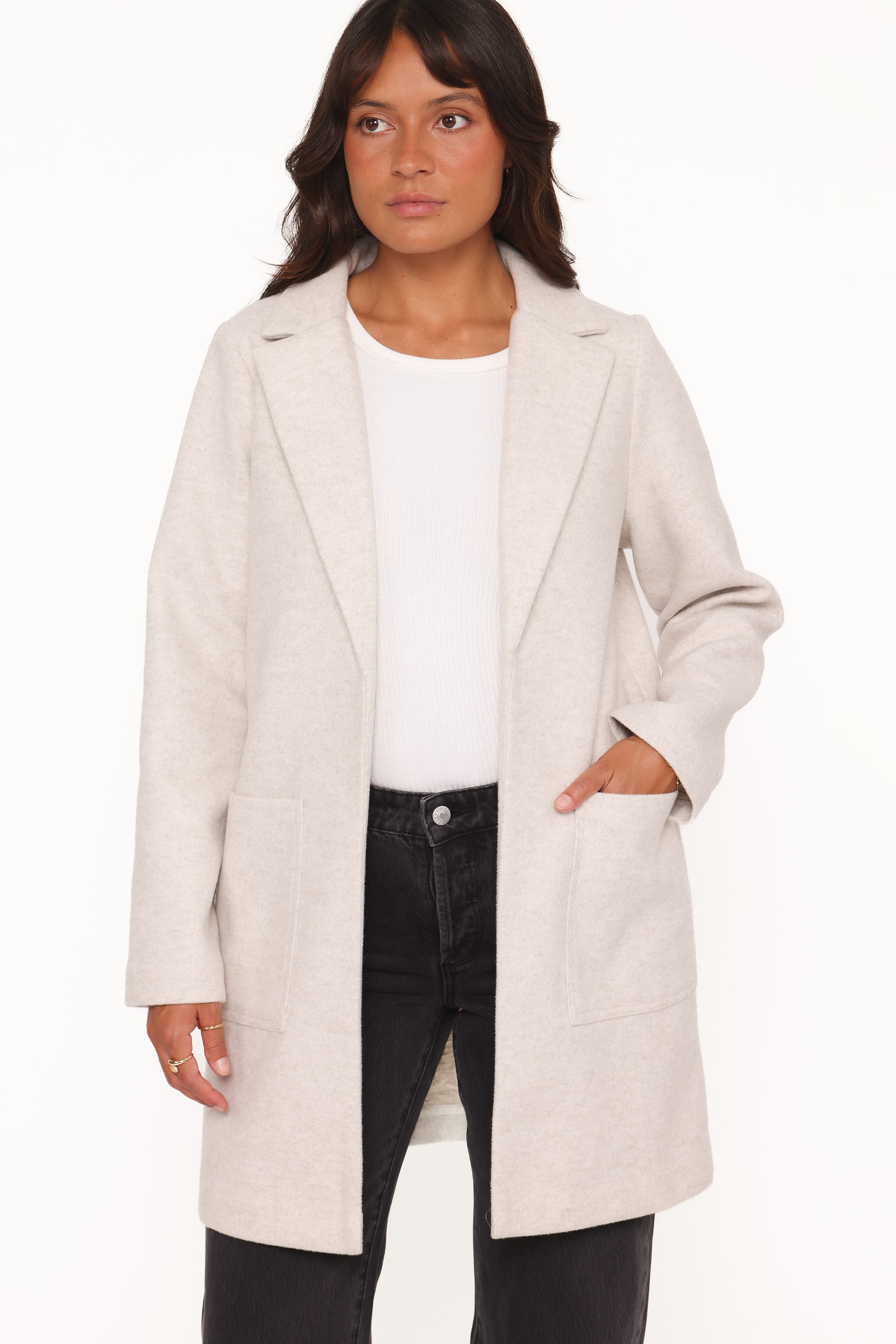 Petal and Pup USA OUTERWEAR Kirsten Coatigan - Grey