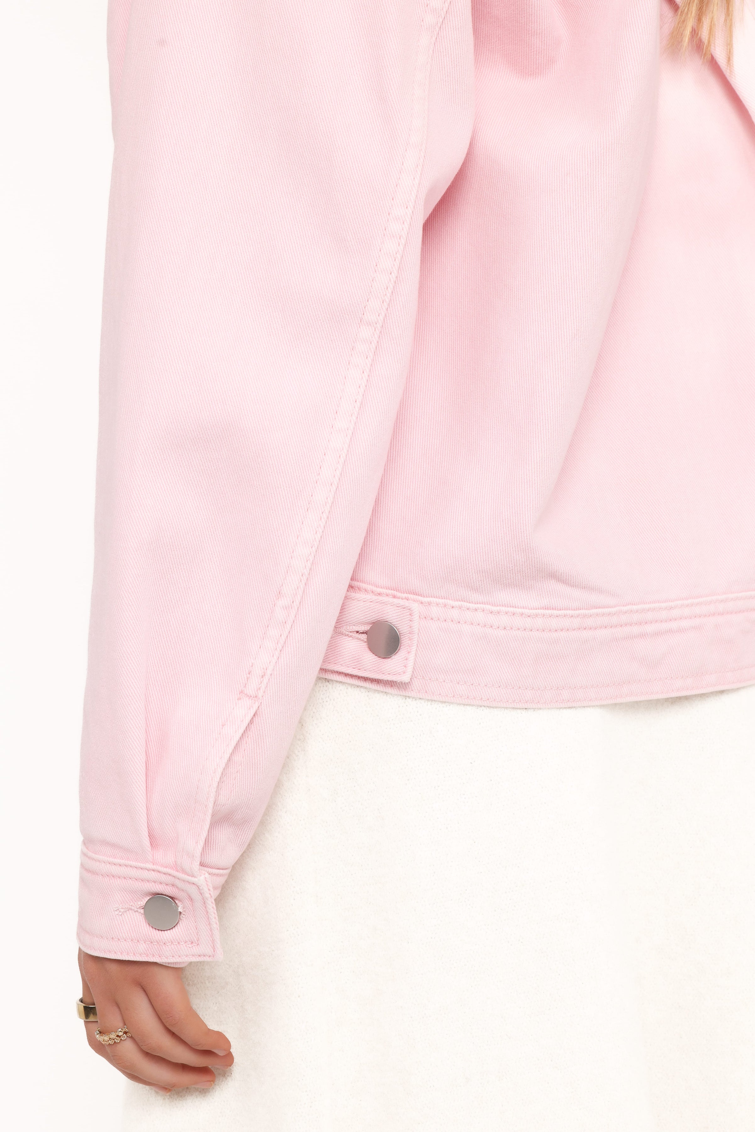 Petal and Pup USA OUTERWEAR Larosa Denim Jacket - Dusty Pink