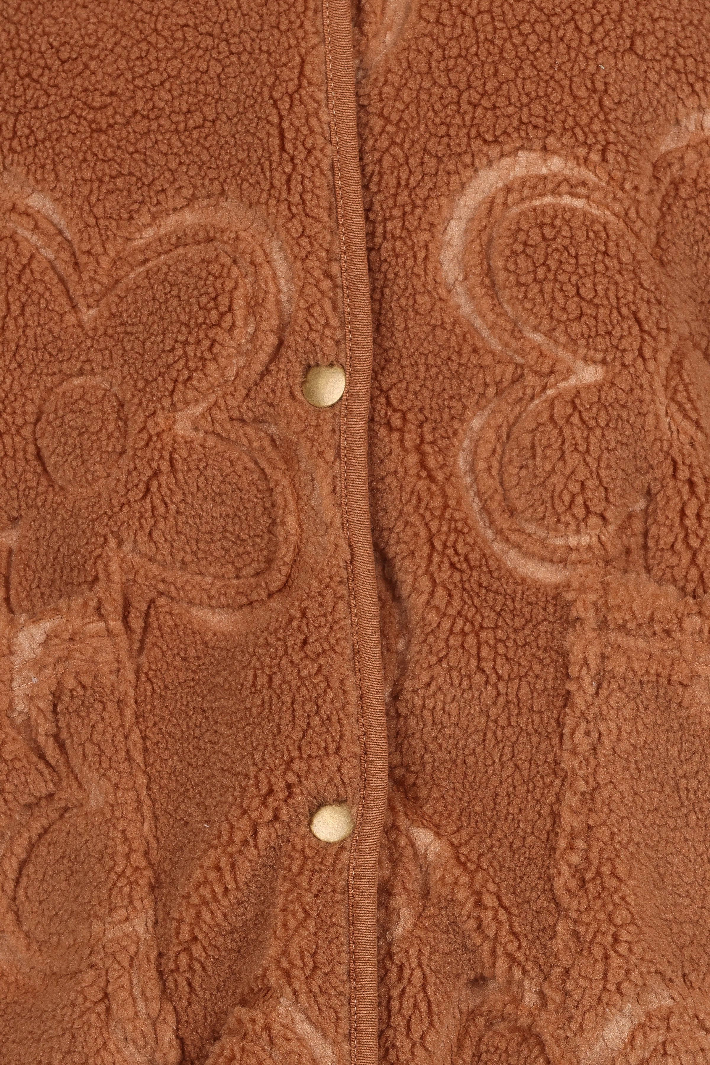 Petal and Pup USA OUTERWEAR Lasky Flower Pattern Button Down Jacket - Camel