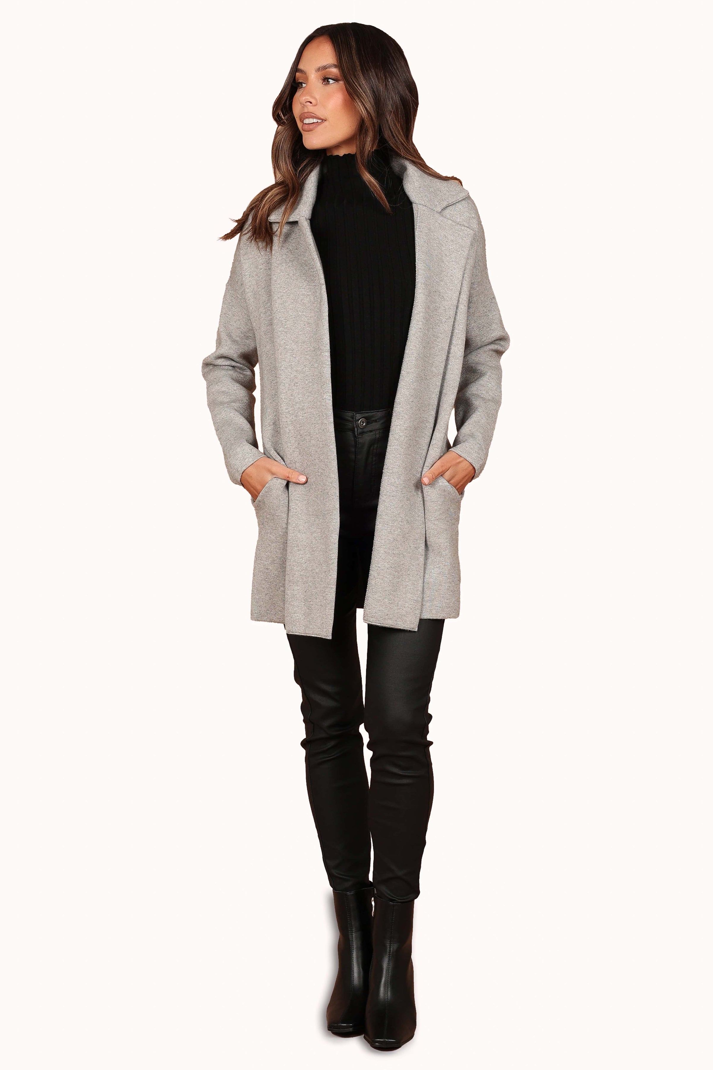 Petal and Pup USA OUTERWEAR Lenore Coatigan - Grey