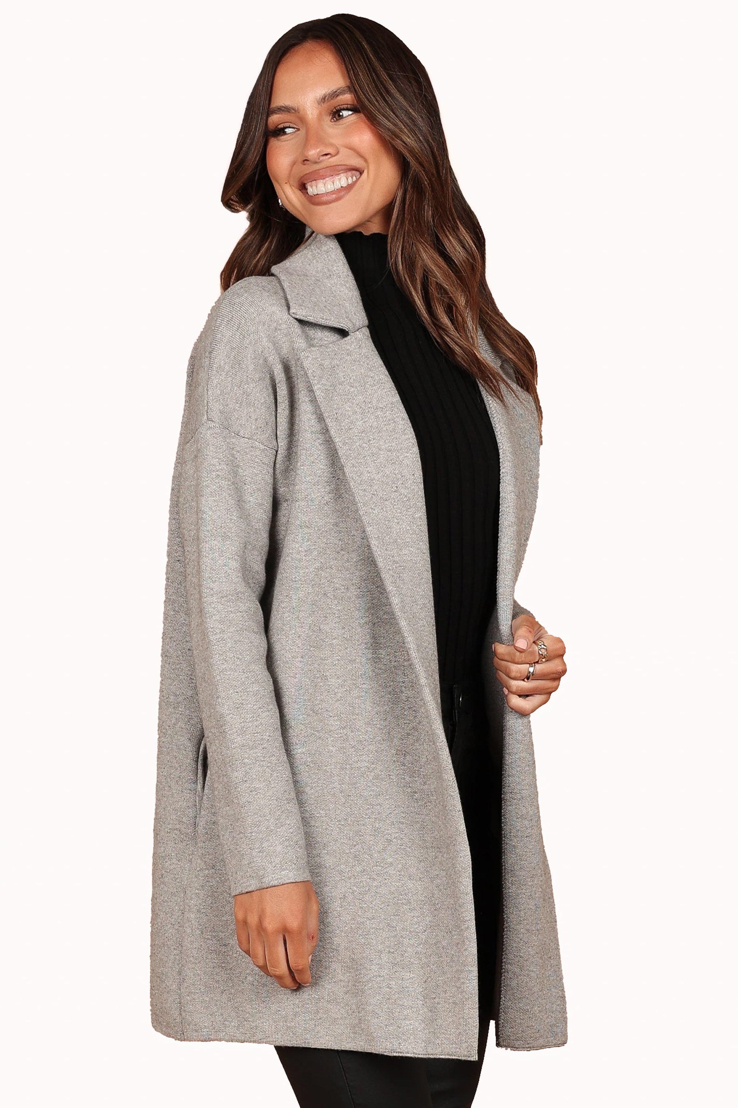 Petal and Pup USA OUTERWEAR Lenore Coatigan - Grey