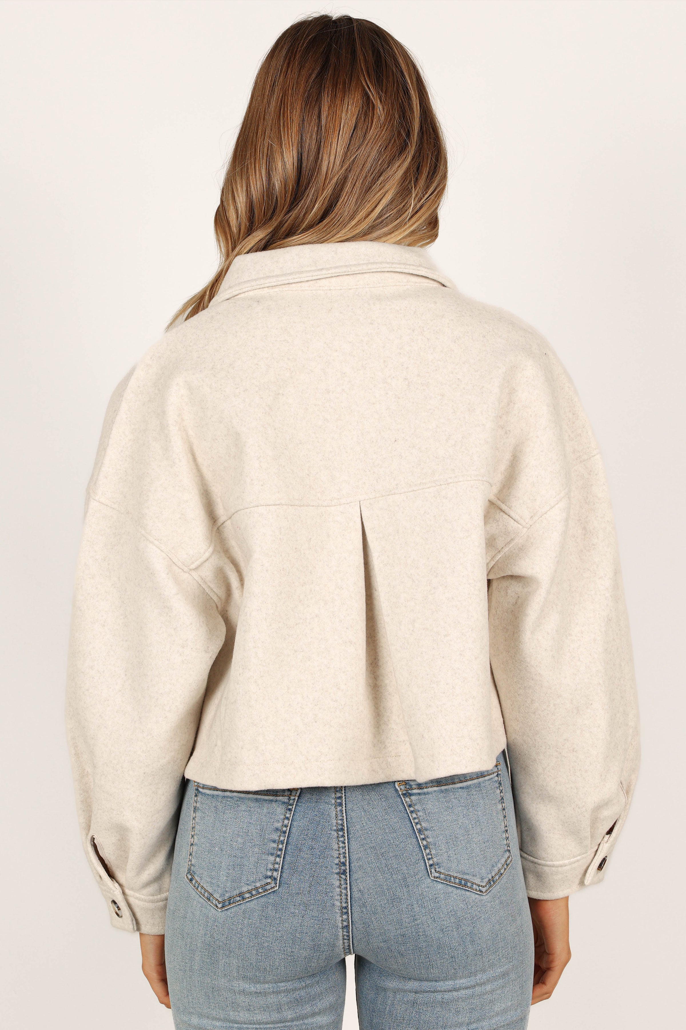Petal and Pup USA OUTERWEAR Liliana Double Pocket Jacket - Cream