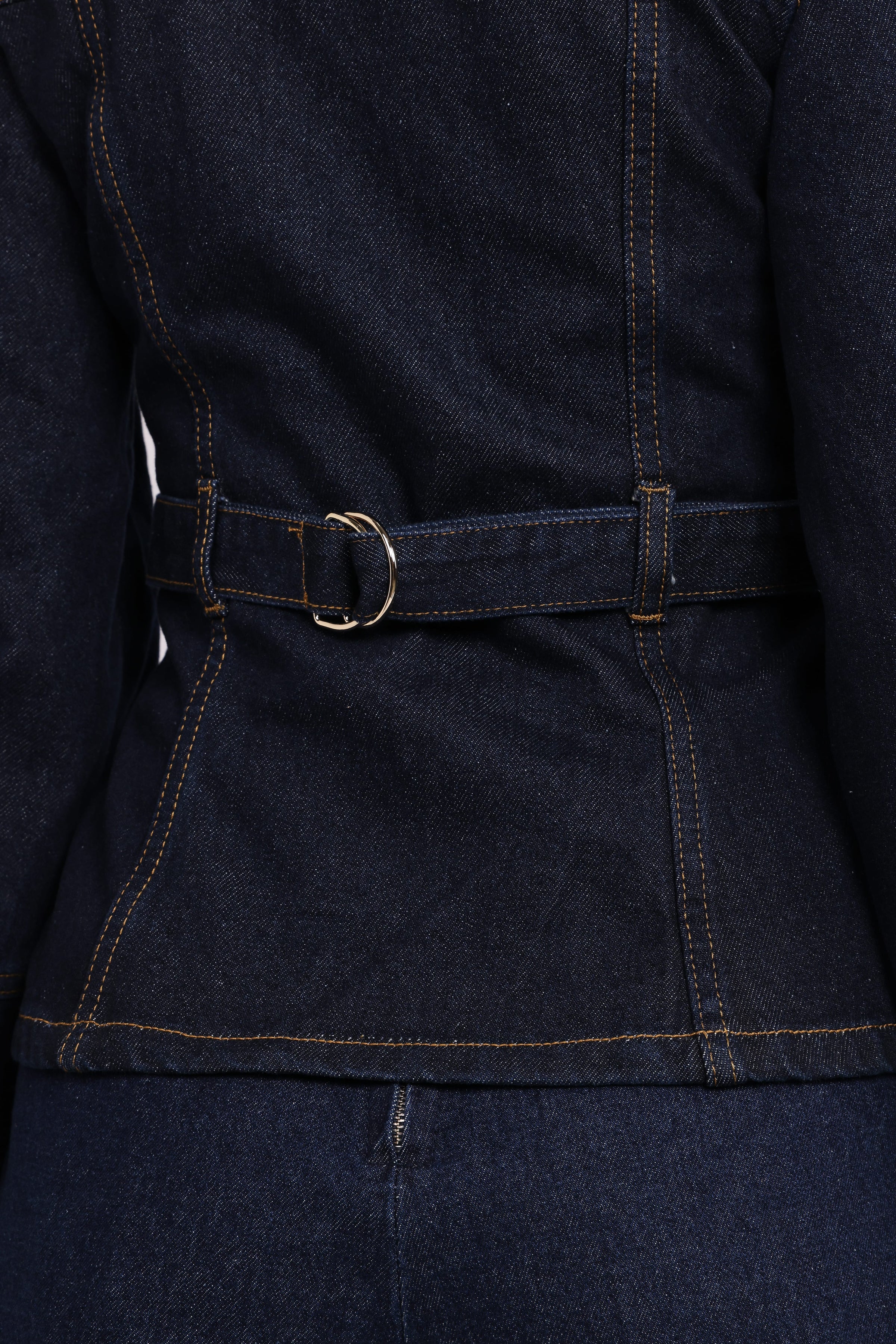 Petal and Pup USA OUTERWEAR Luchia Denim Jacket - Dark Indigo