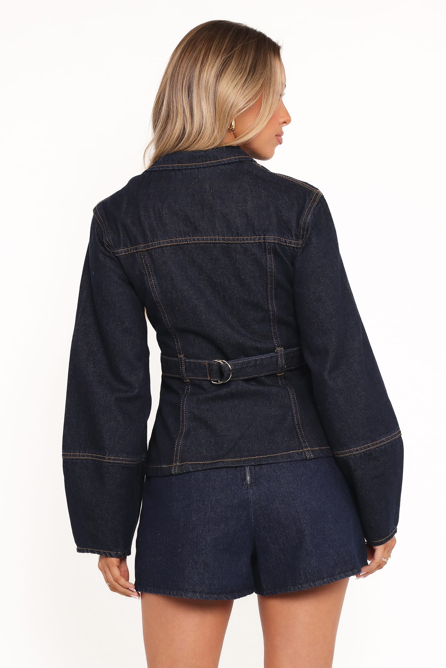 Petal and Pup USA OUTERWEAR Luchia Denim Jacket - Dark Indigo