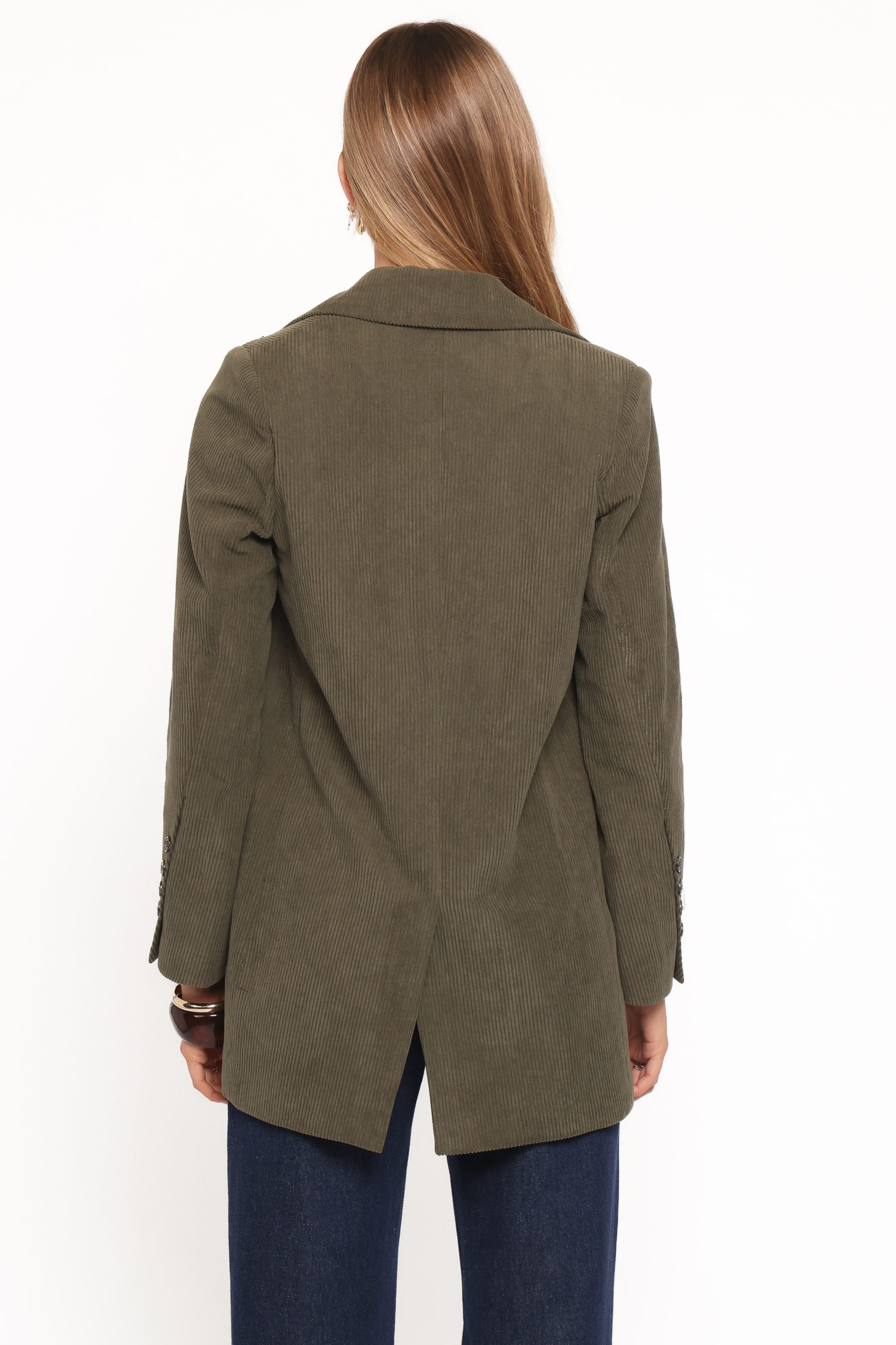 Petal and Pup USA OUTERWEAR Madi Corduroy Blazer - Olive