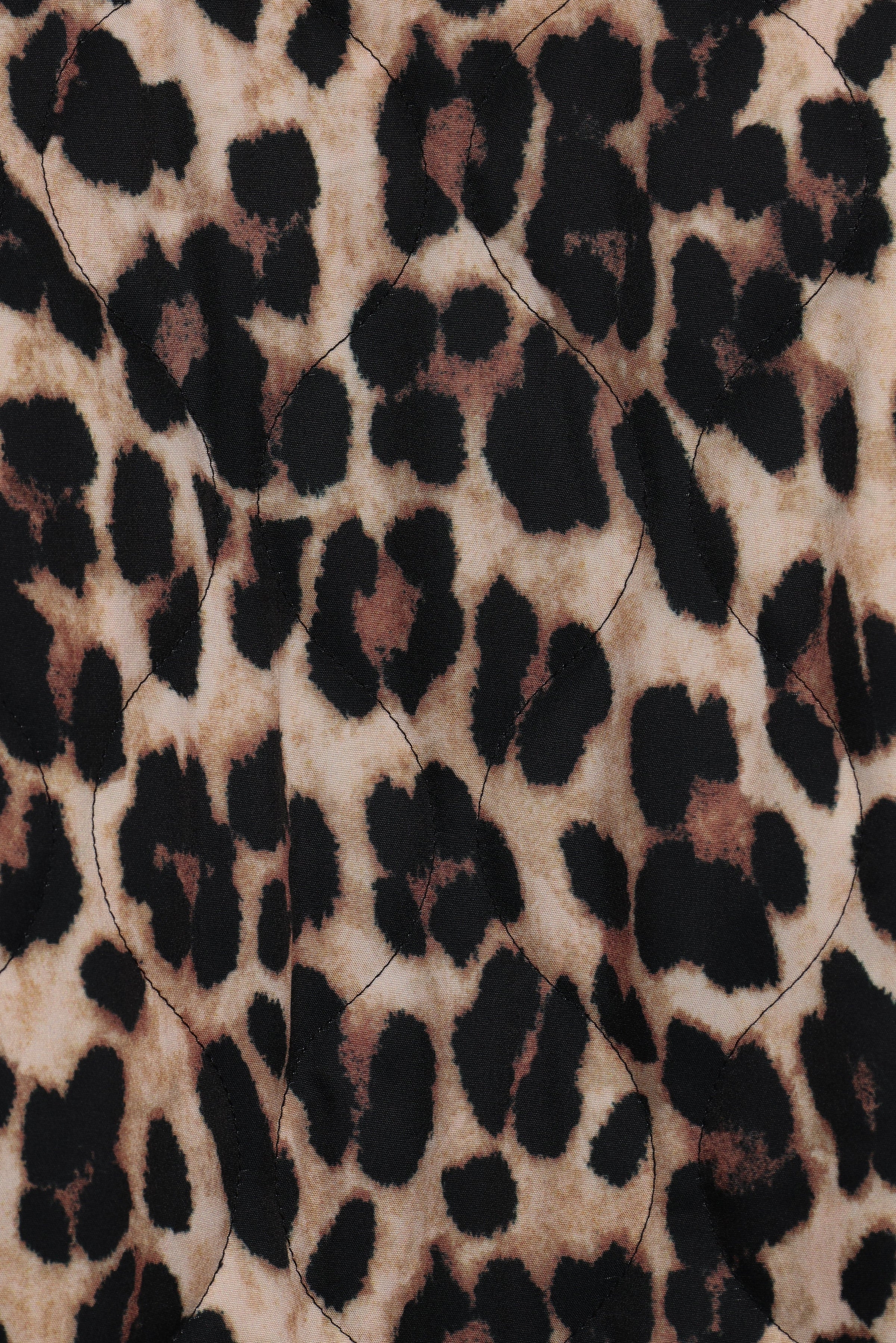 Petal and Pup USA OUTERWEAR Marcos Leopard Print Quilted Jacket - Leopard