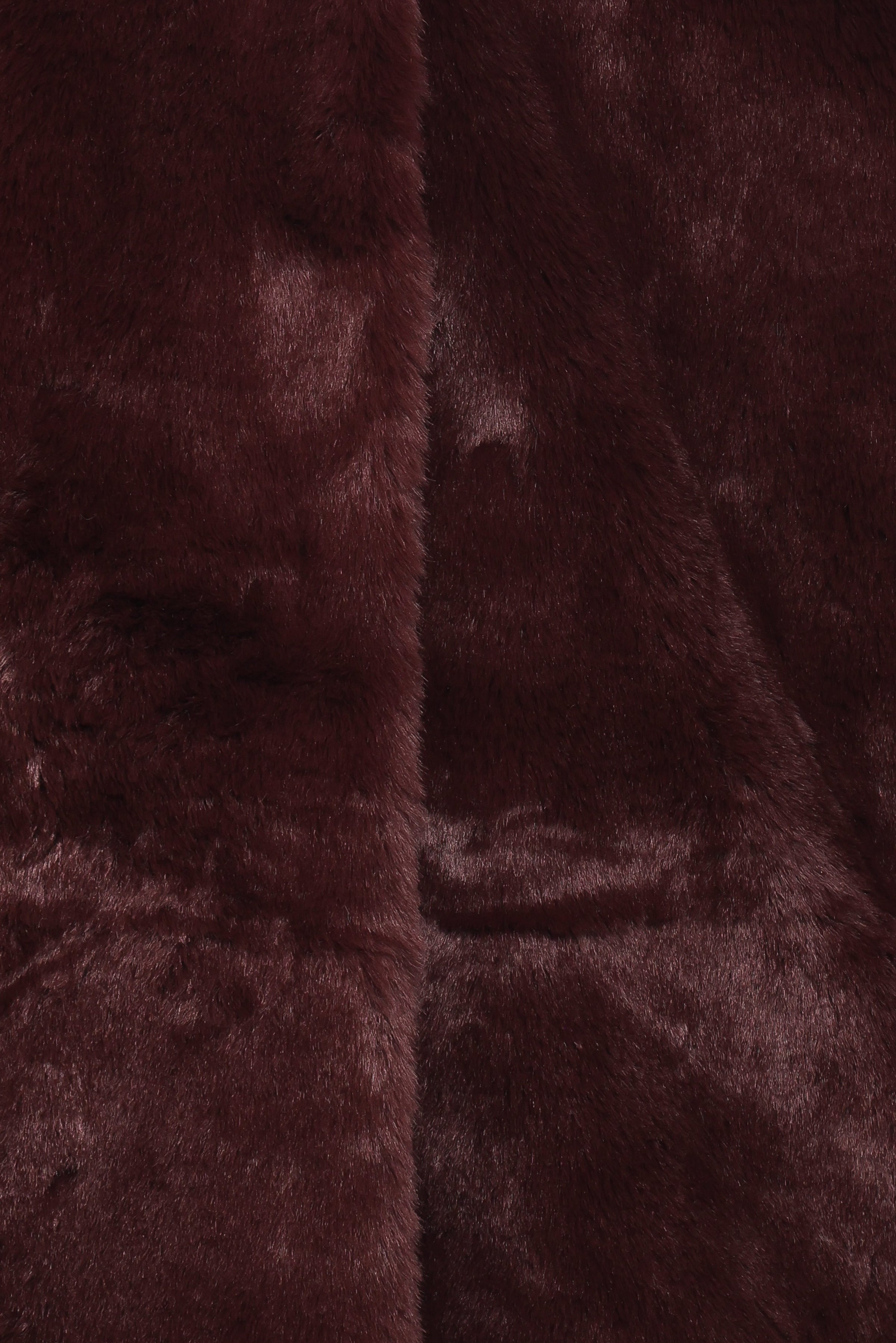 Petal and Pup USA OUTERWEAR Meeka Faux Fur Jacket - Burgundy