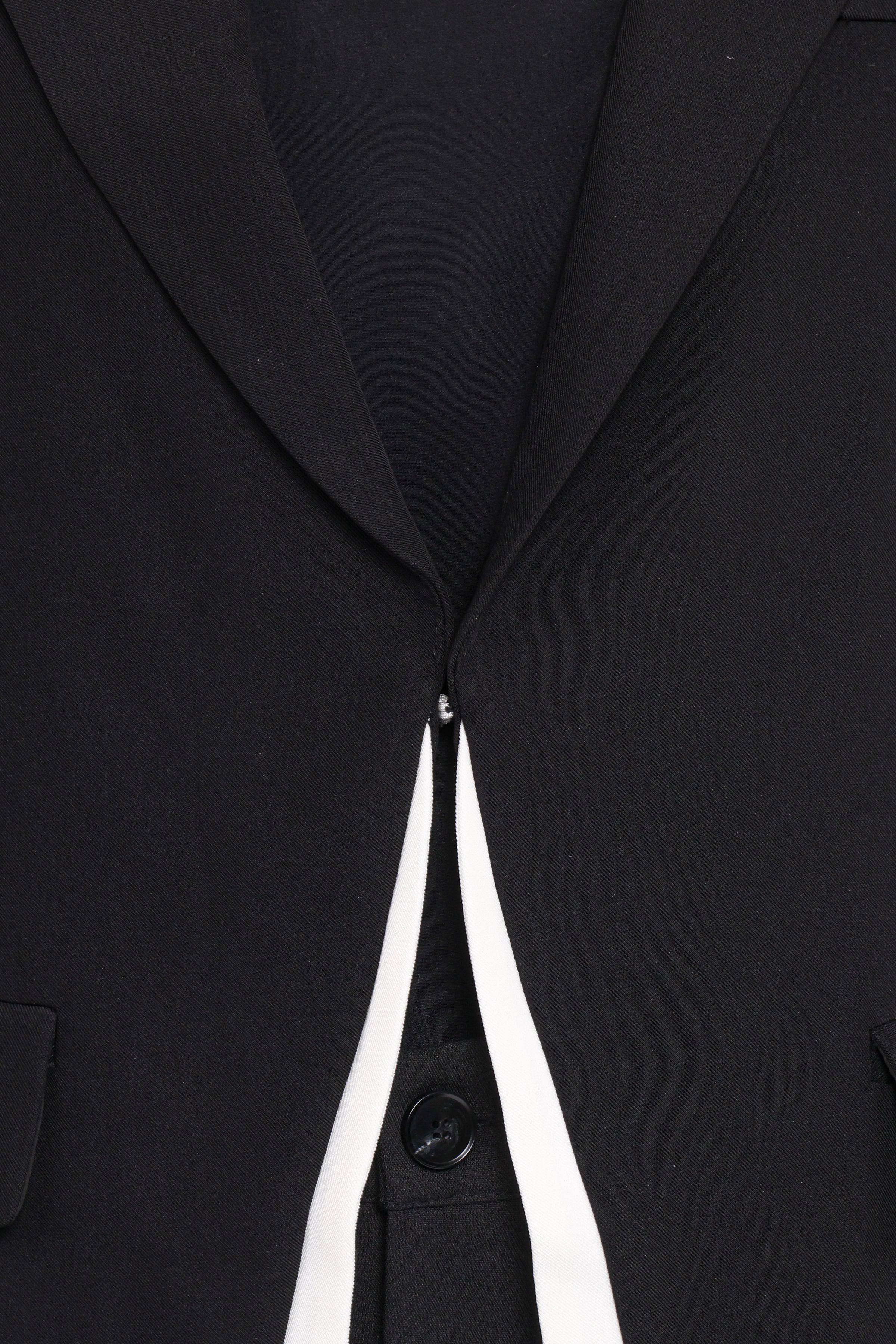 Petal and Pup USA OUTERWEAR Melissa Layered Blazer - Black