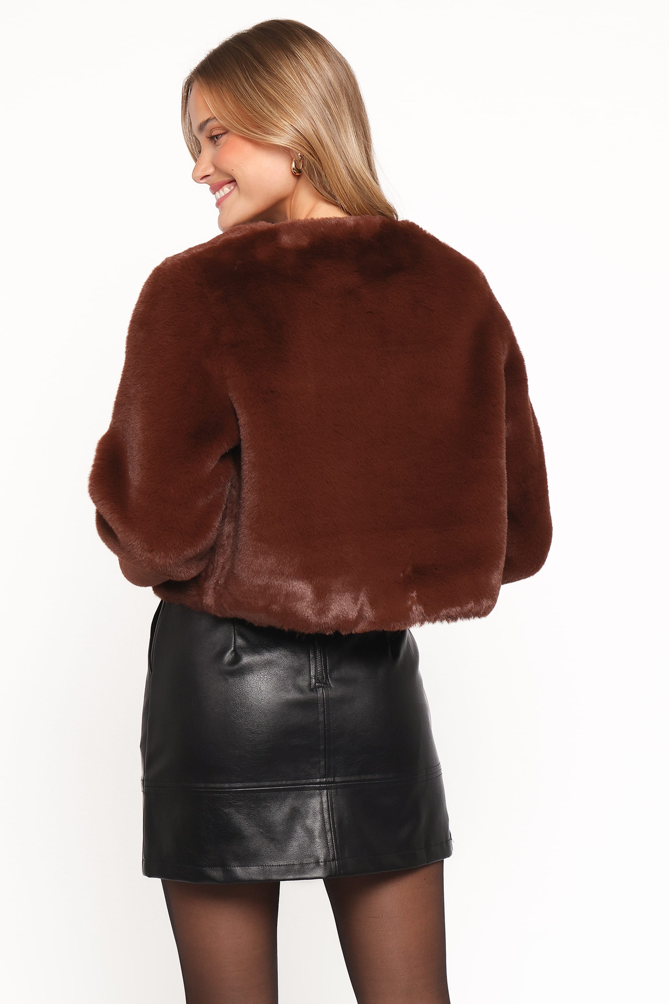 Petal and Pup USA OUTERWEAR Minnie Jacket - Chocolate