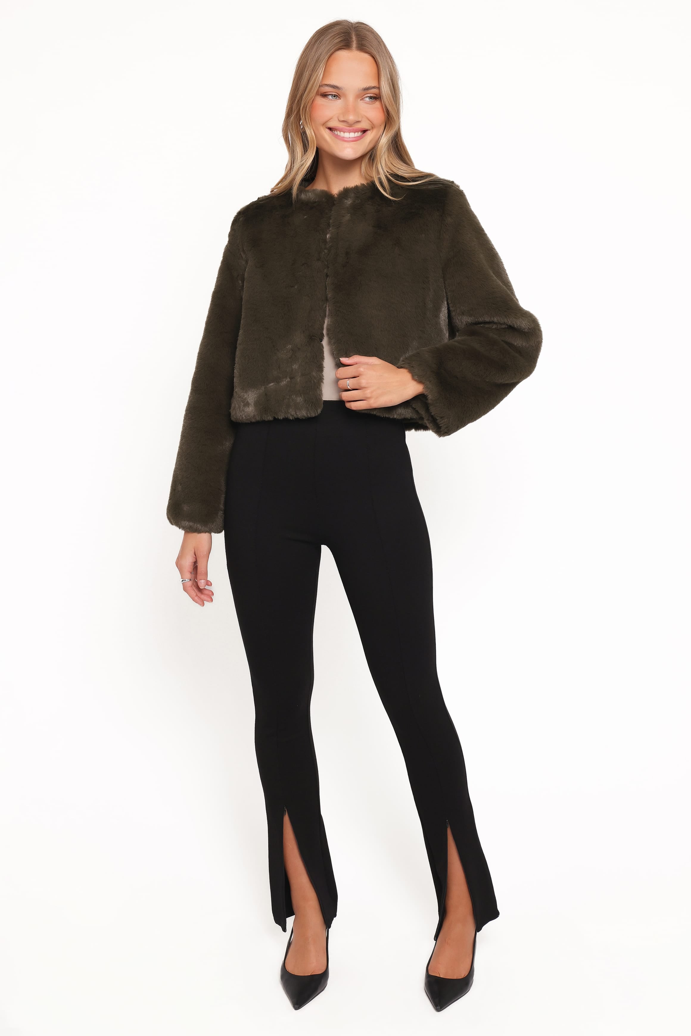 Petal and Pup USA OUTERWEAR Minnie Jacket - Forest Green