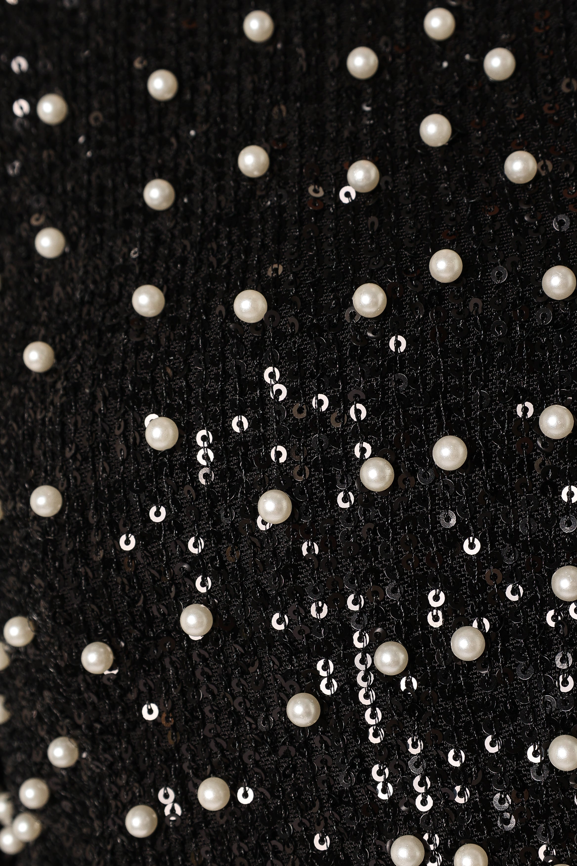 Petal and Pup USA OUTERWEAR Monica All Over Pearl Crop Jacket - Black