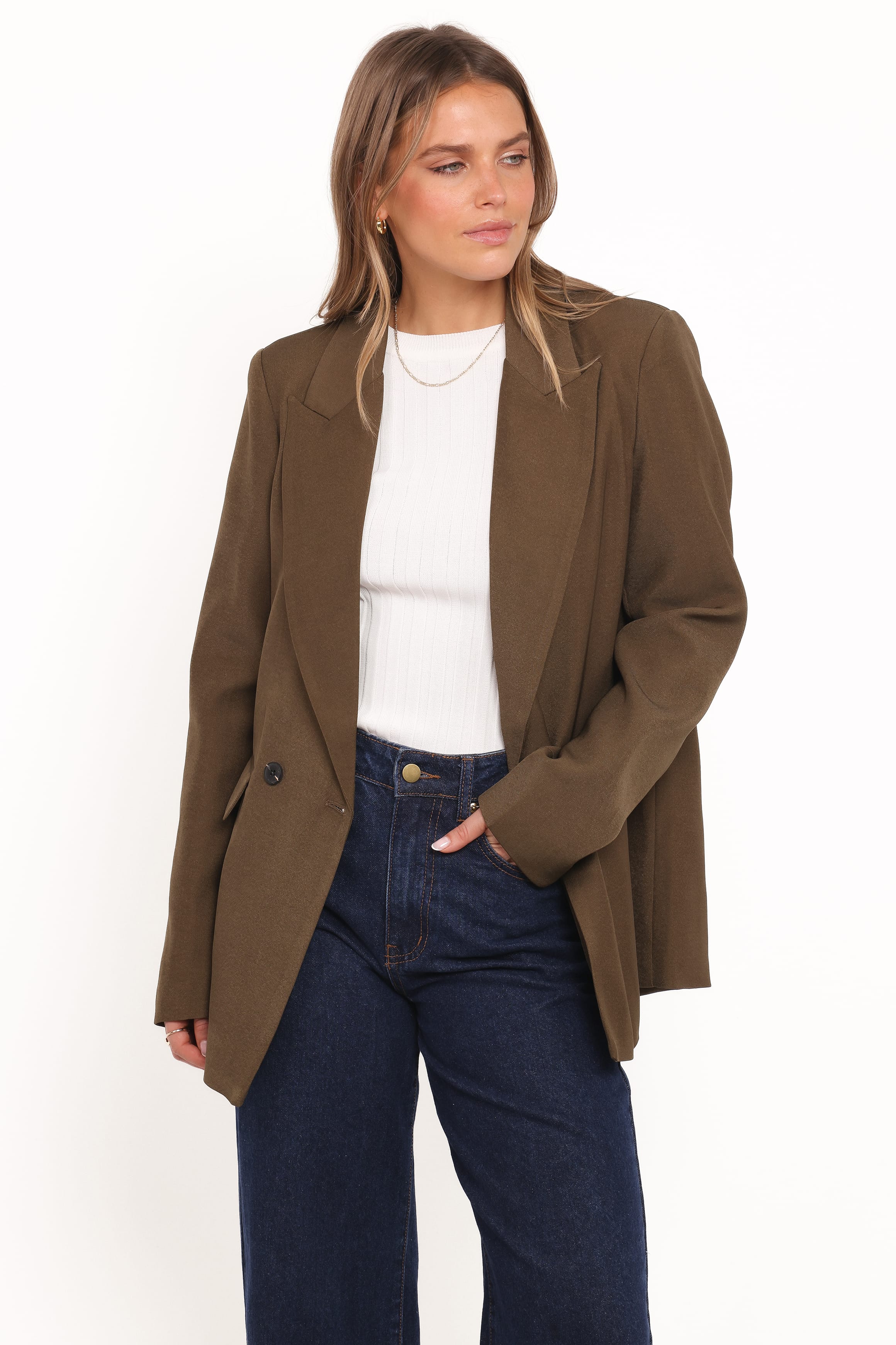 Petal and Pup USA OUTERWEAR Viper Blazer - Olive