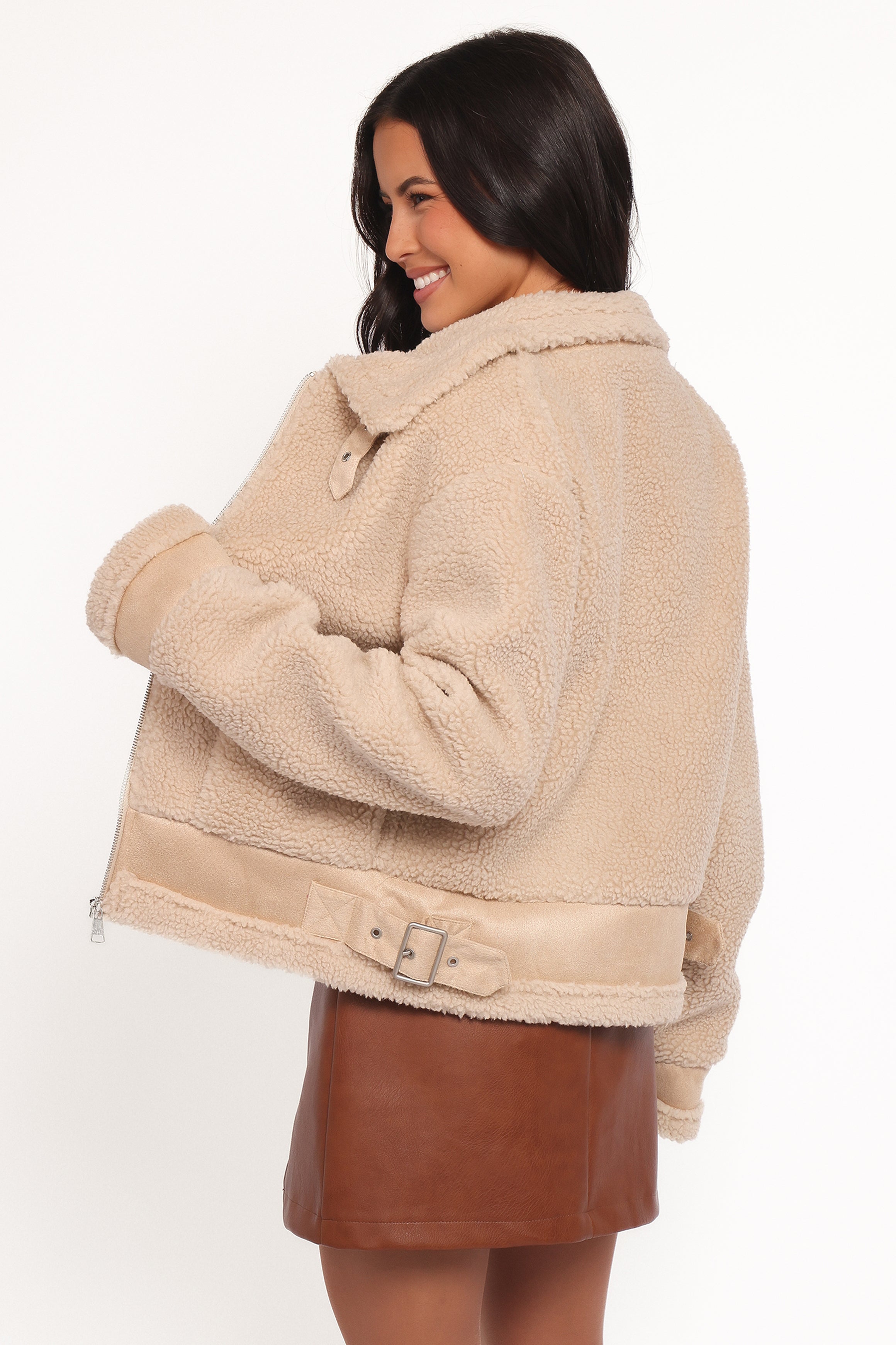 Petal and Pup USA OUTERWEAR Winslow Fleece Jacket - Taupe