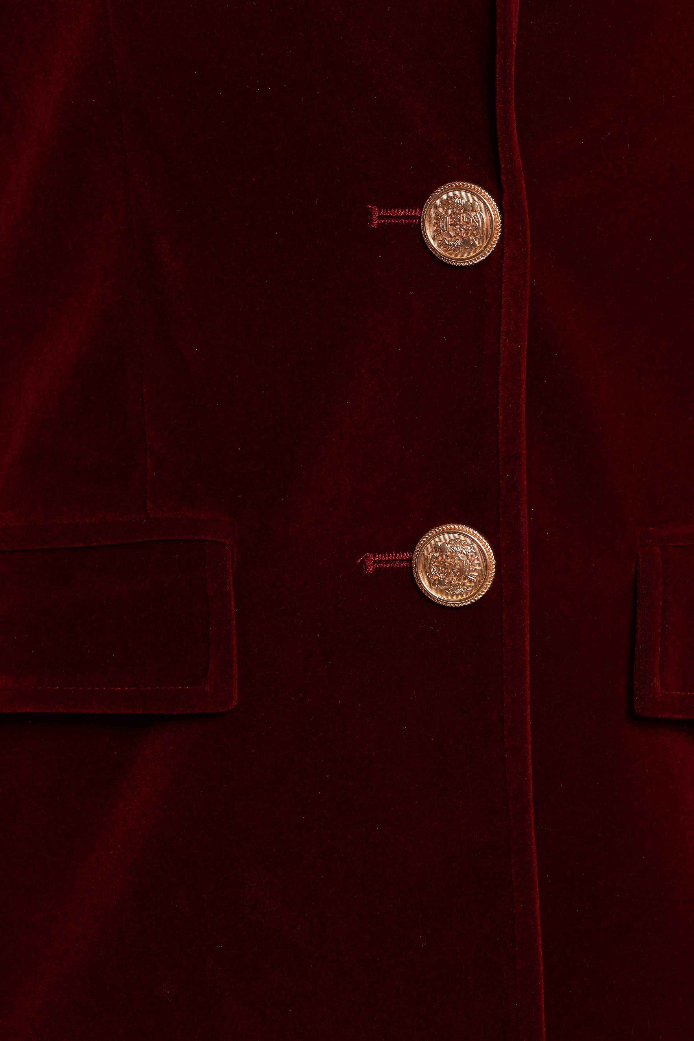 Petal and Pup USA OUTERWEAR Zpya Single Button Velvet Blazer - Berry