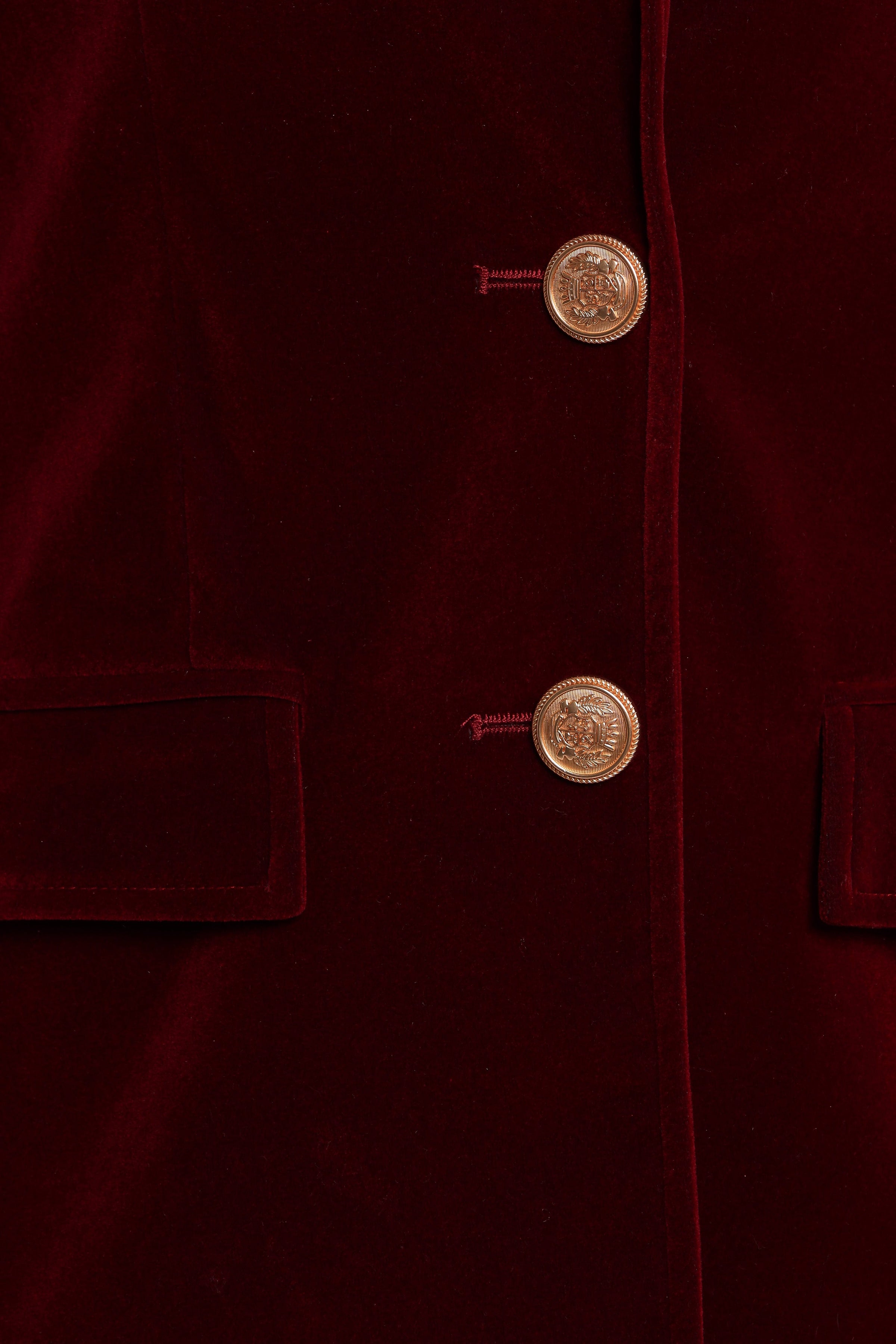 Petal and Pup USA OUTERWEAR Zpya Single Button Velvet Blazer - Berry