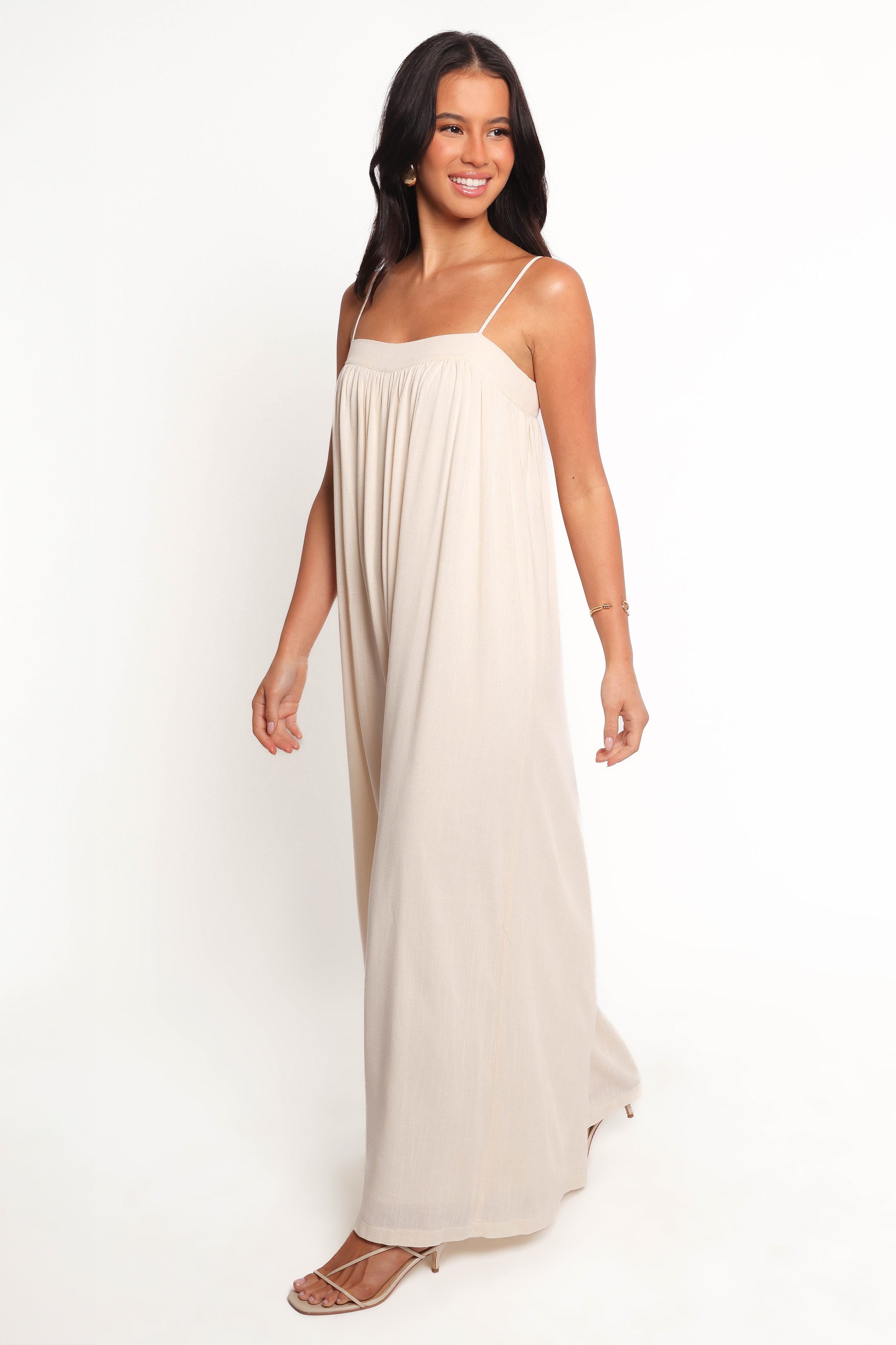 Petal and Pup USA PLAYSUITS Abegail Flowy Jumpsuit - Cream