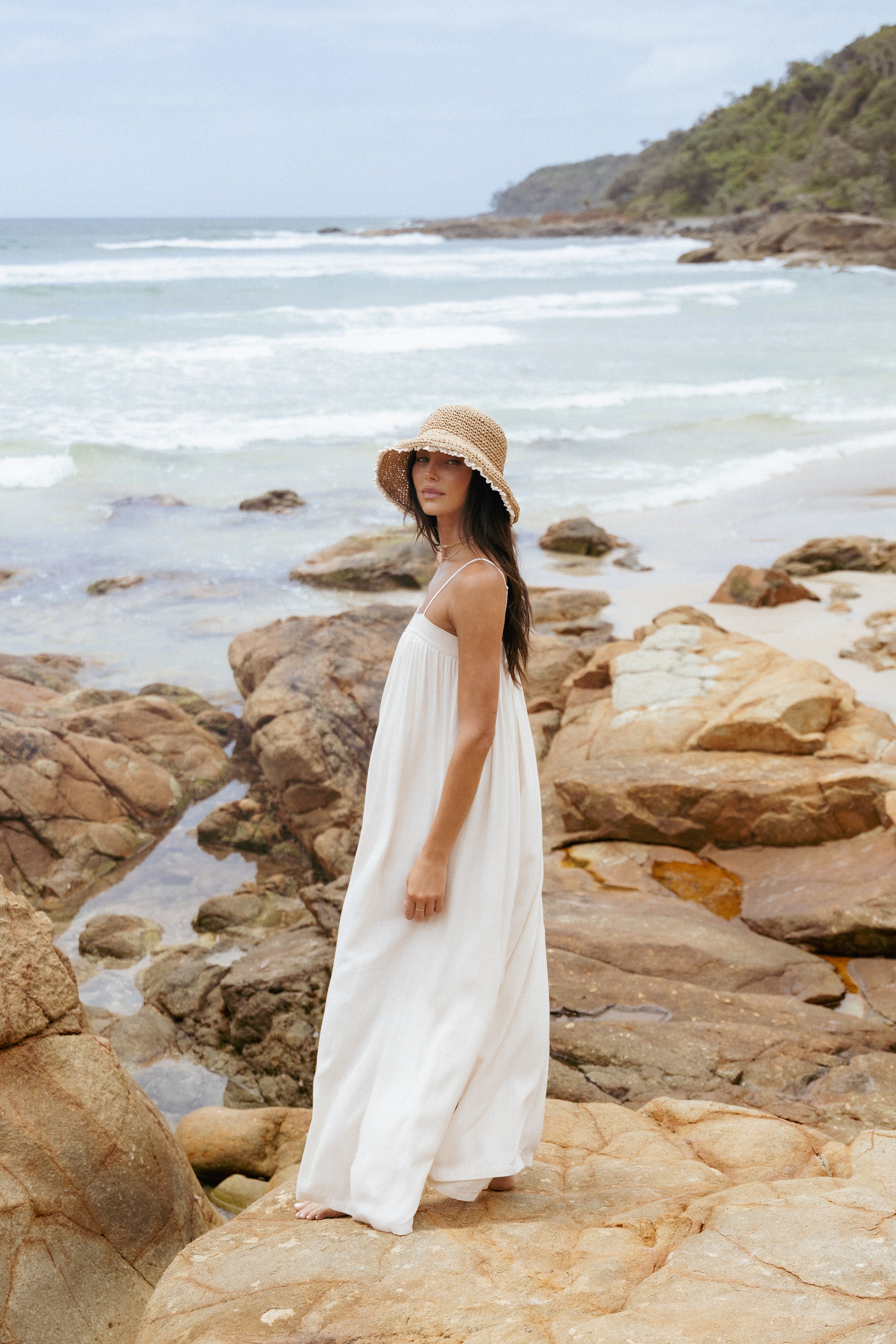 Petal and Pup USA PLAYSUITS Abegail Flowy Jumpsuit - Cream