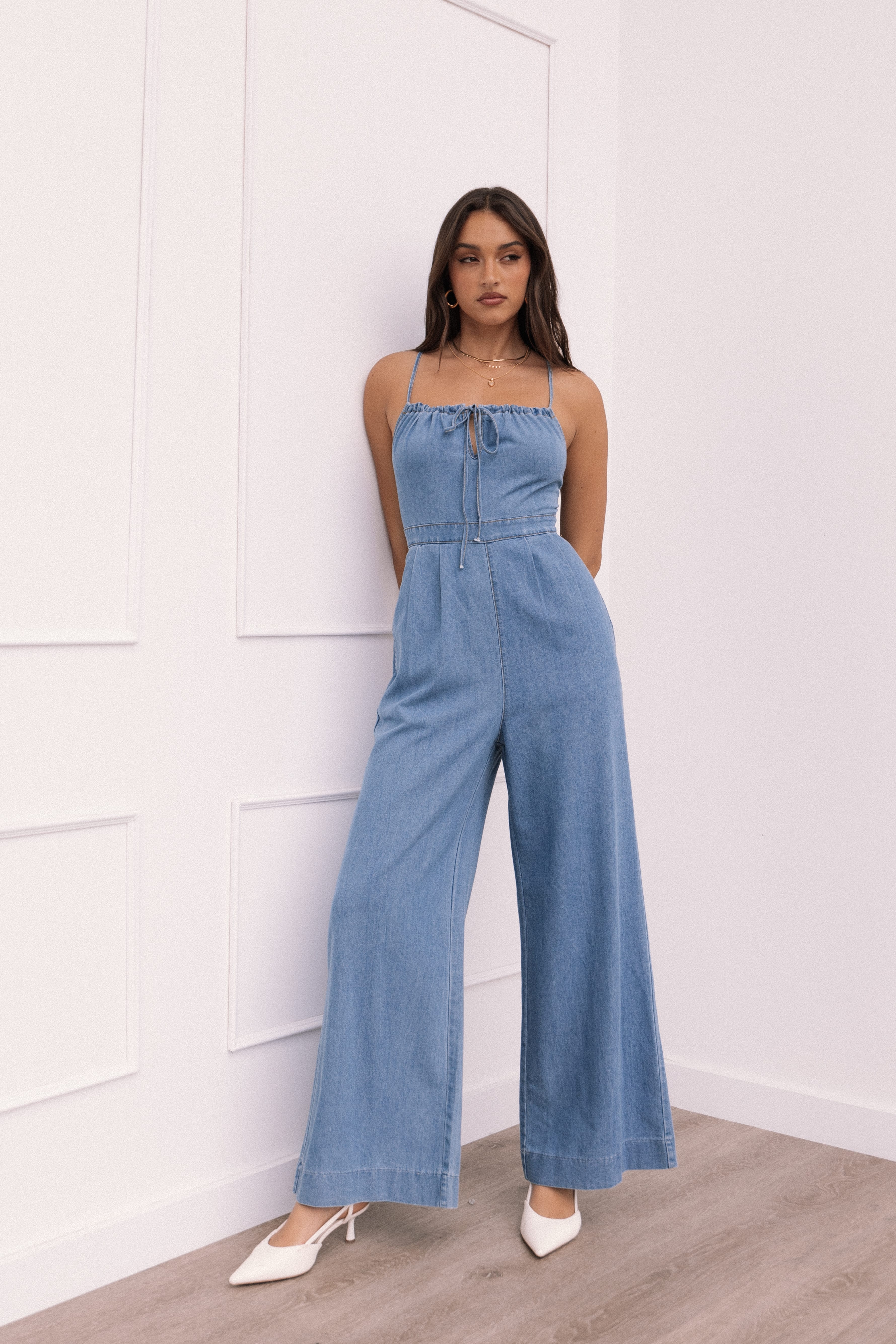 Petal and Pup USA PLAYSUITS Alliah Jumpsuit - Medium Denim