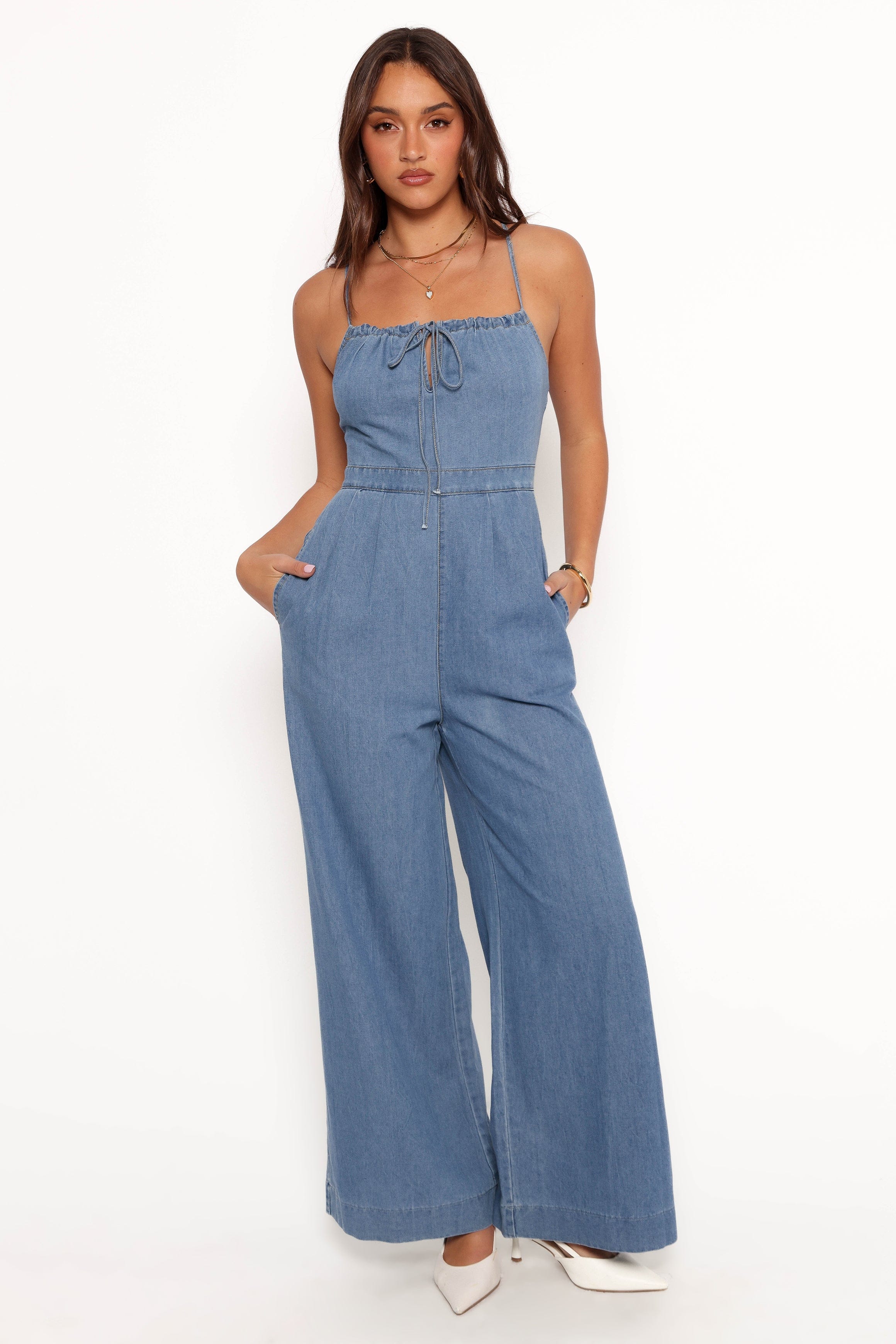 Petal and Pup USA PLAYSUITS Alliah Jumpsuit - Medium Denim