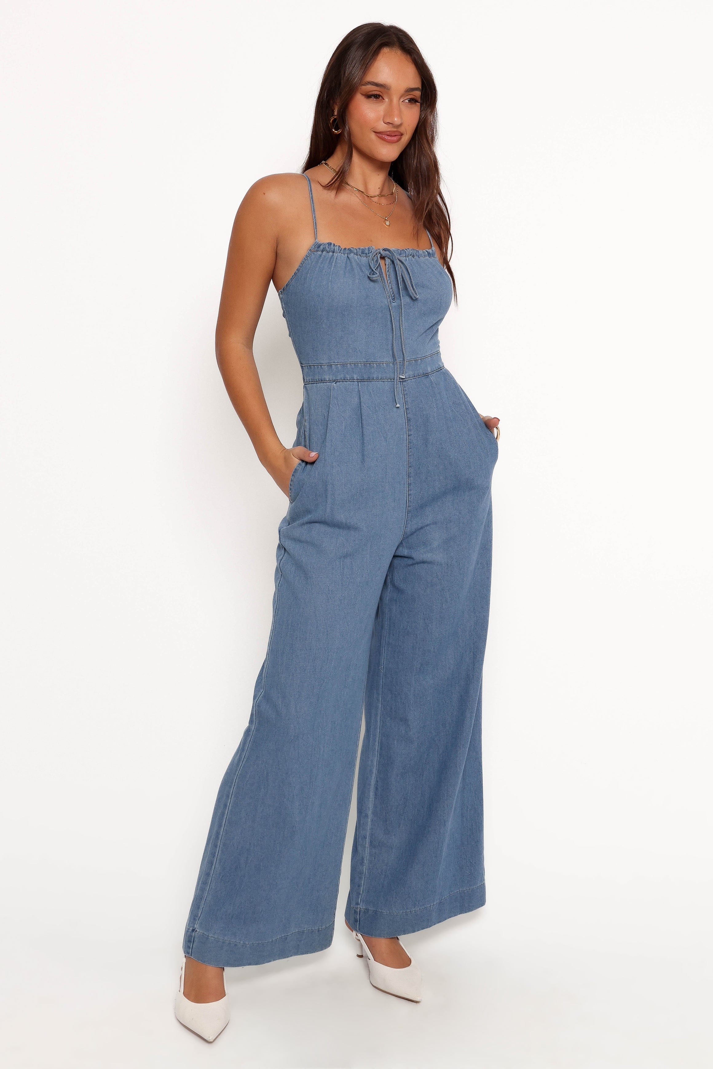 Petal and Pup USA PLAYSUITS Alliah Jumpsuit - Medium Denim