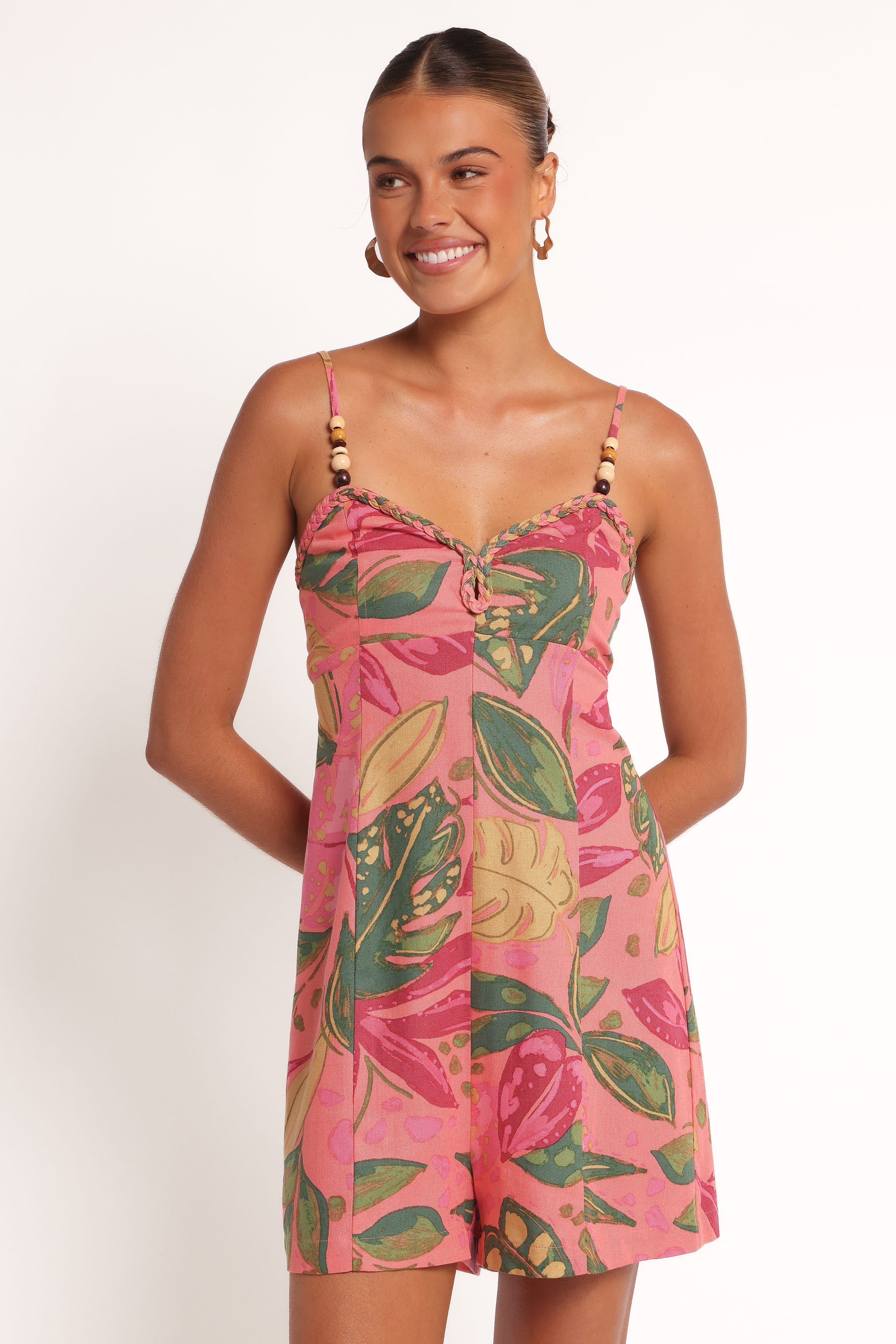 Petal and Pup USA PLAYSUITS Analu Romper - Pink Rio