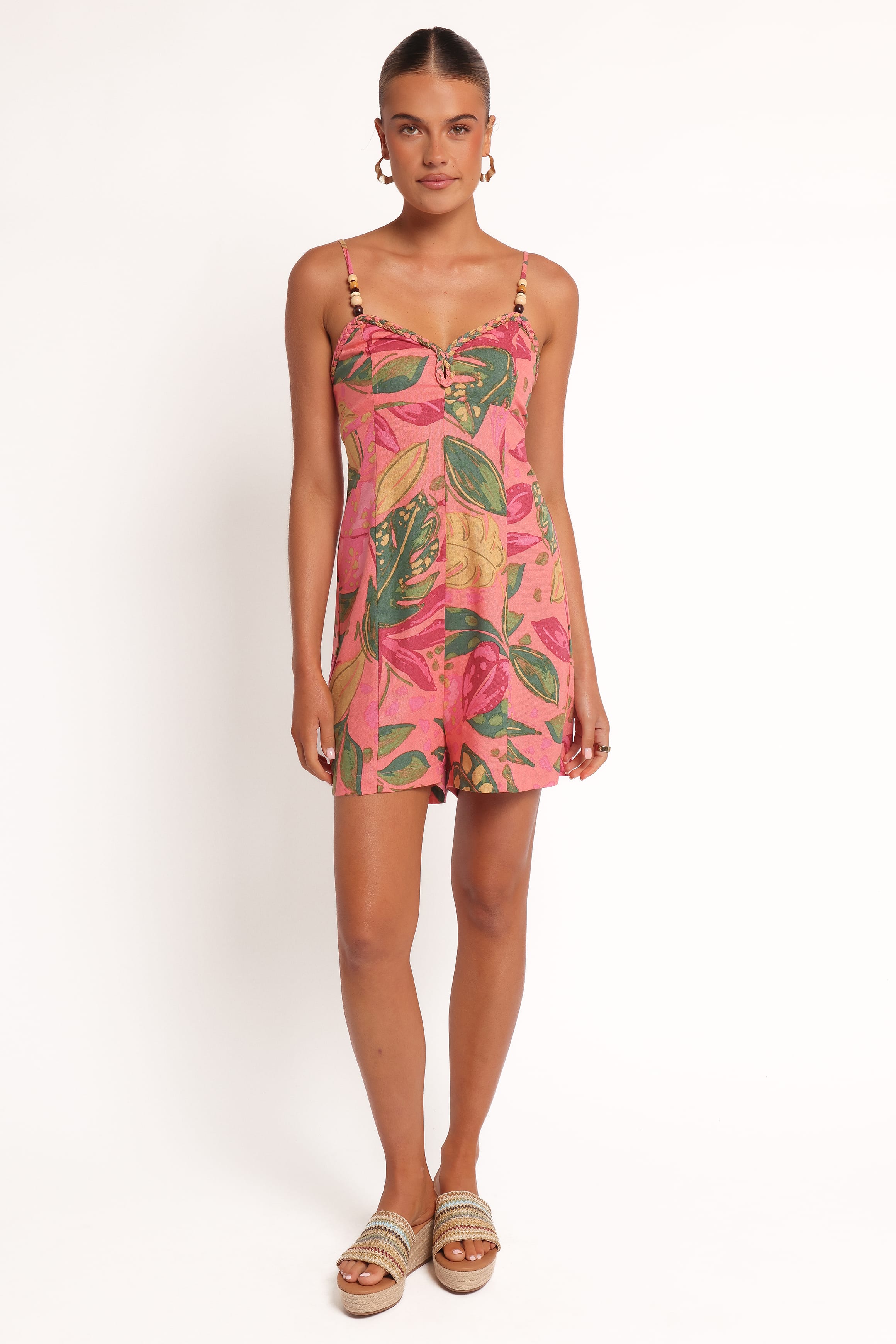 Petal and Pup USA PLAYSUITS Analu Romper - Pink Rio